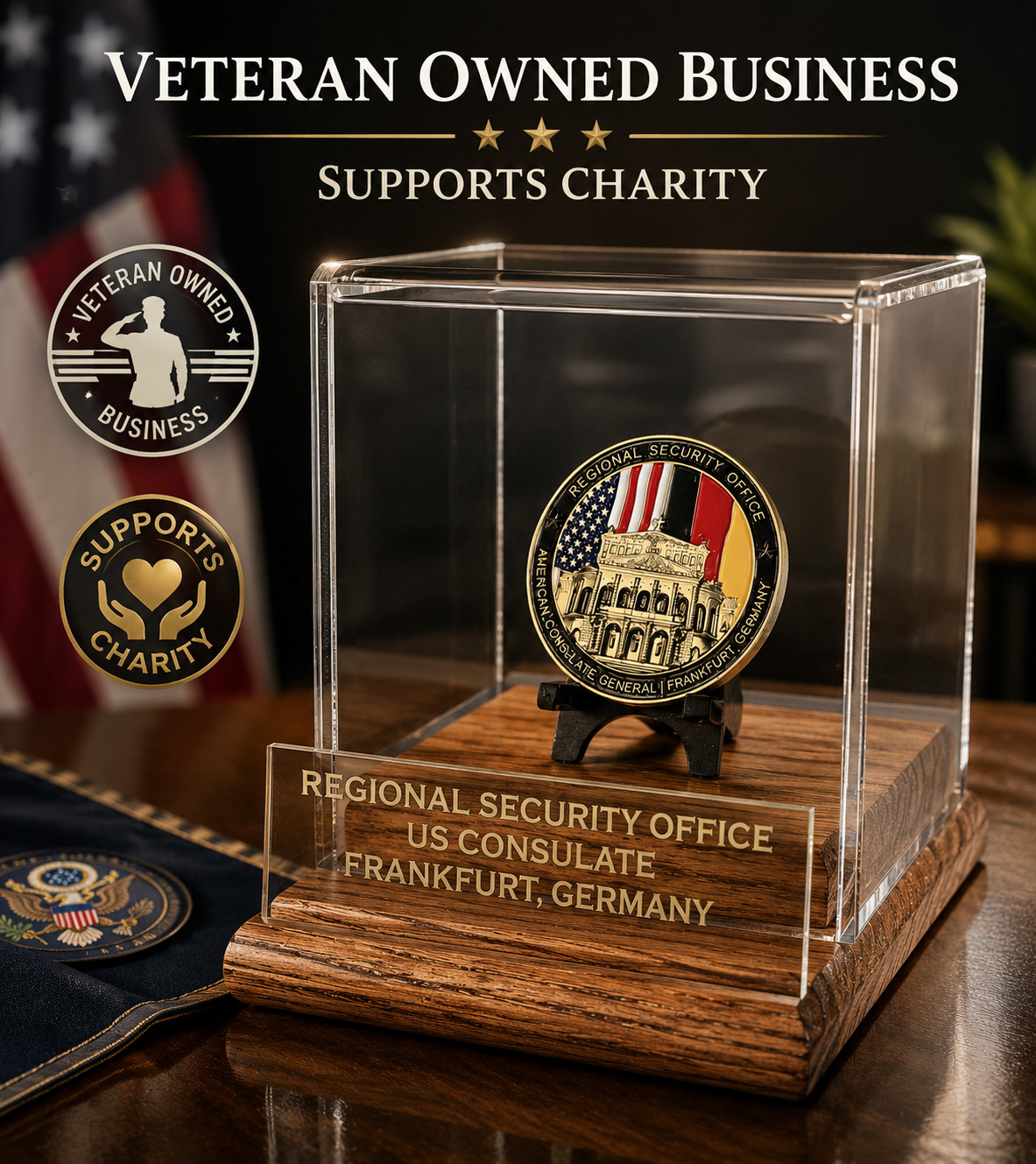 US State Department Regional Security Office Challenge coin display 67