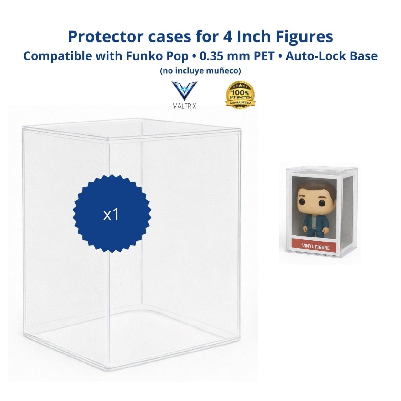 Bulk Lot 5–100 Clear 4” Figure Protector Cases Compatible With Funko Pop