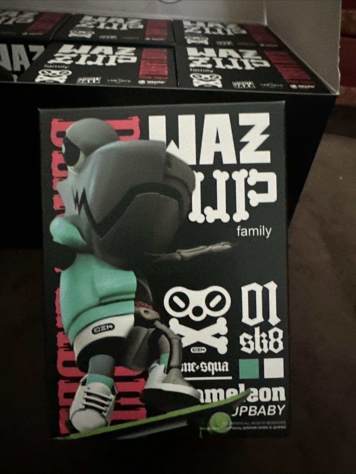 LAMTOYS x MIGHTY JAXX Wazzbone Squad Black Label Mini Figure Art Toy Unopened