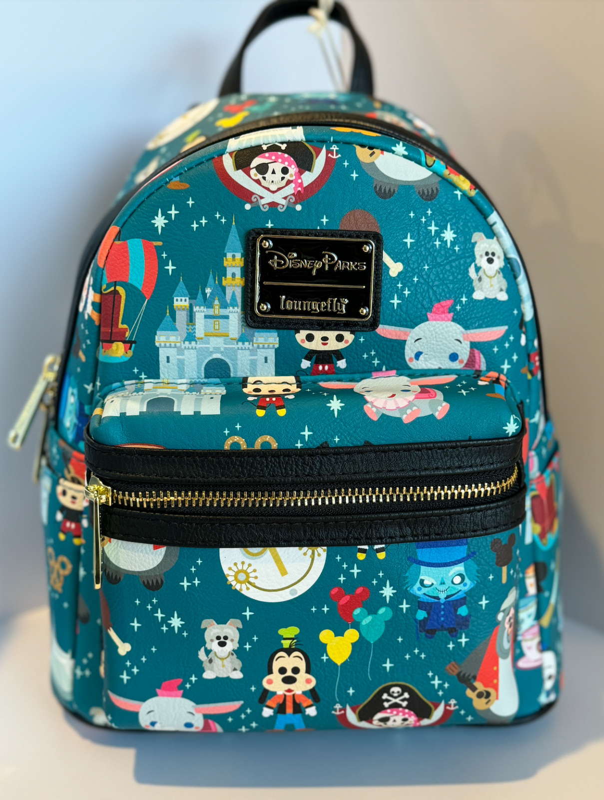 NEW Loungefly DISNEY PARKS Chibi SNACKS, CHARACTERS & ATTRACTIONS Mini Backpack