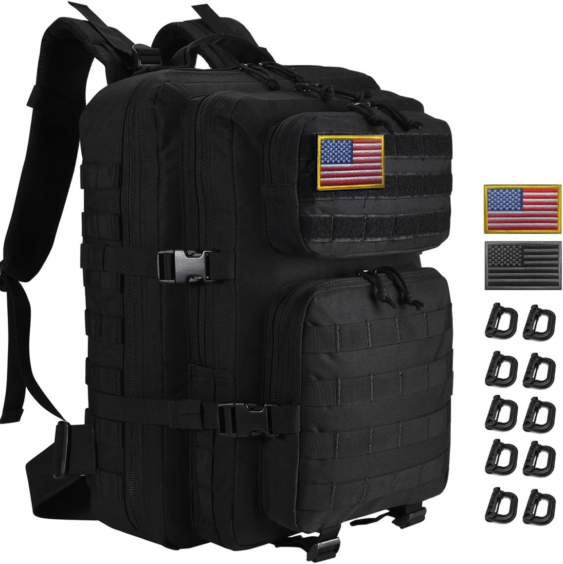 45L Tactical Backpack for Men Women, Military Assault Pack with MOLLE, Large 3