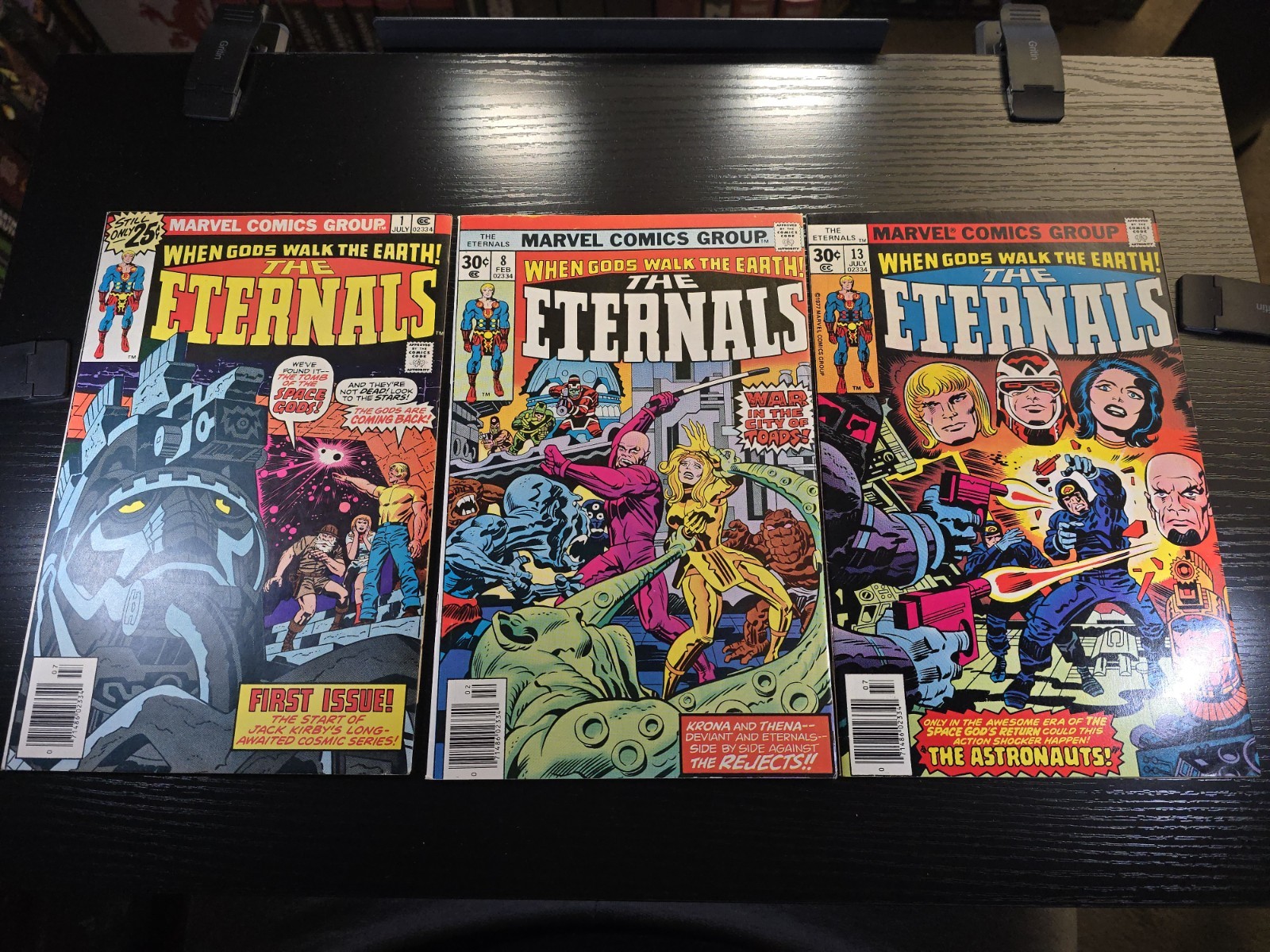 The Eternals 1, 8, 13 🌌 1st Appearance Lot BEHOLD KIRBY\'S COSMIC SERIES😃