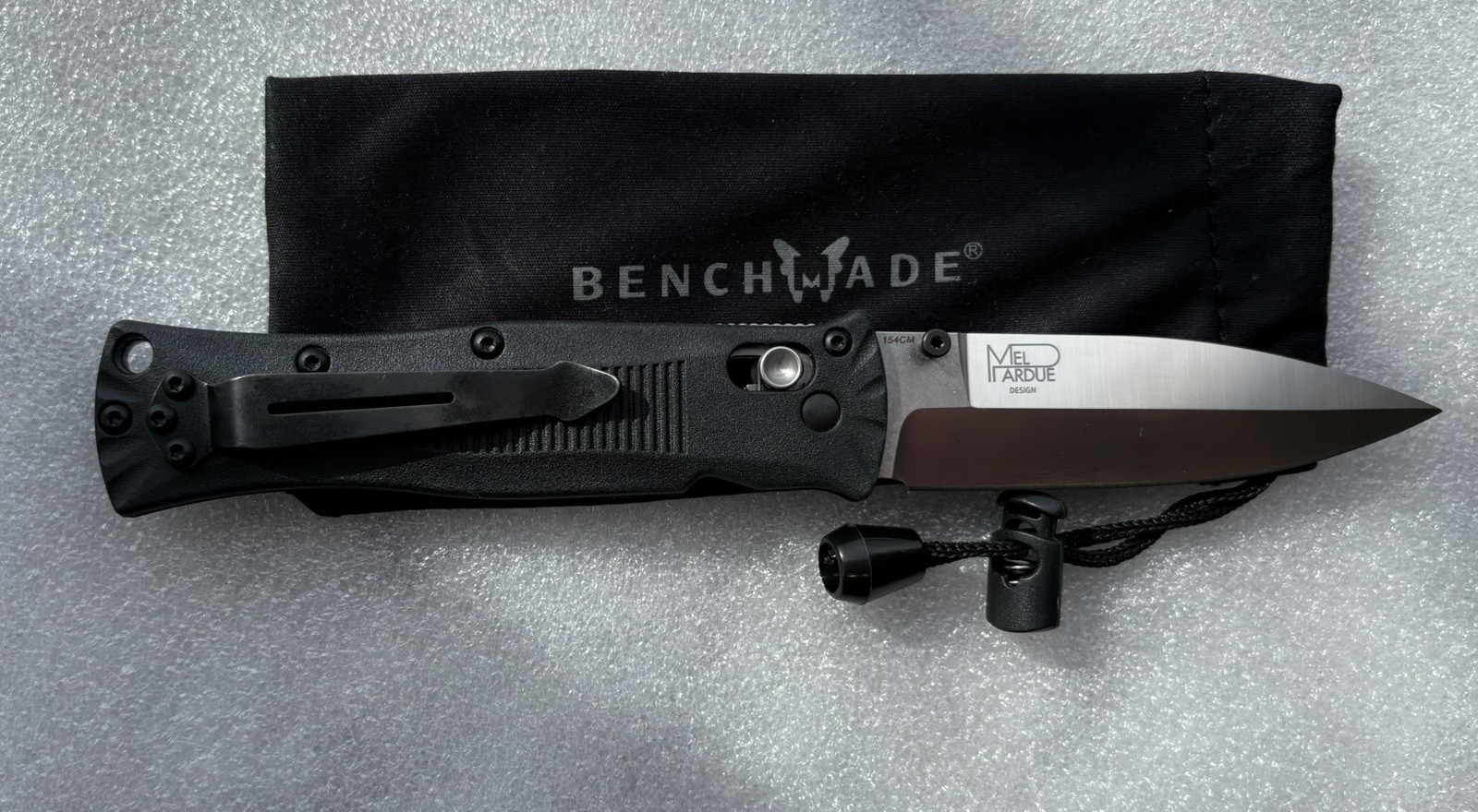 Benchmade 530 Mel Pardue Knife 154CM Satin Plain Edge Discontinued USA