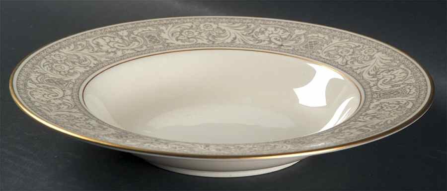 Franciscan Renaissance Grey Rimmed Soup Bowl 140674