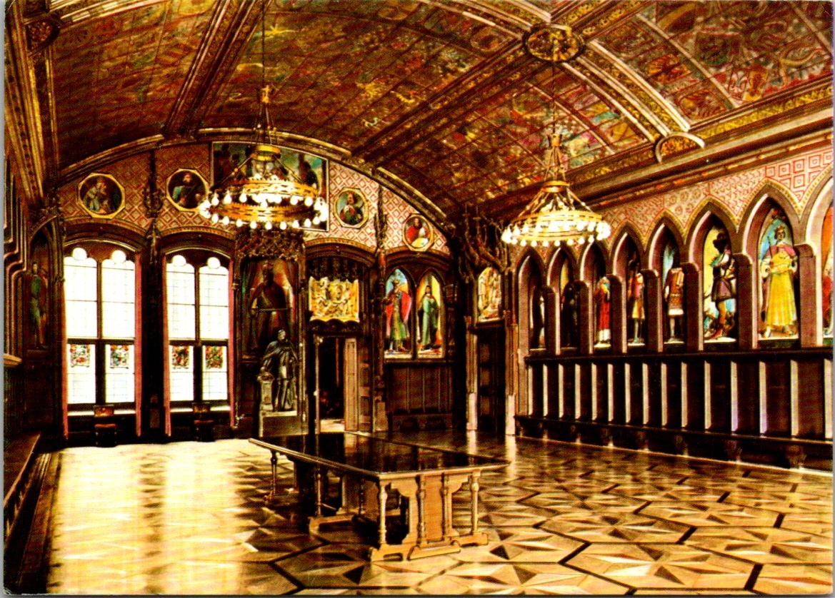 Frankfurt am Main Kaisersaal Interior Color View Continental Postcard B852
