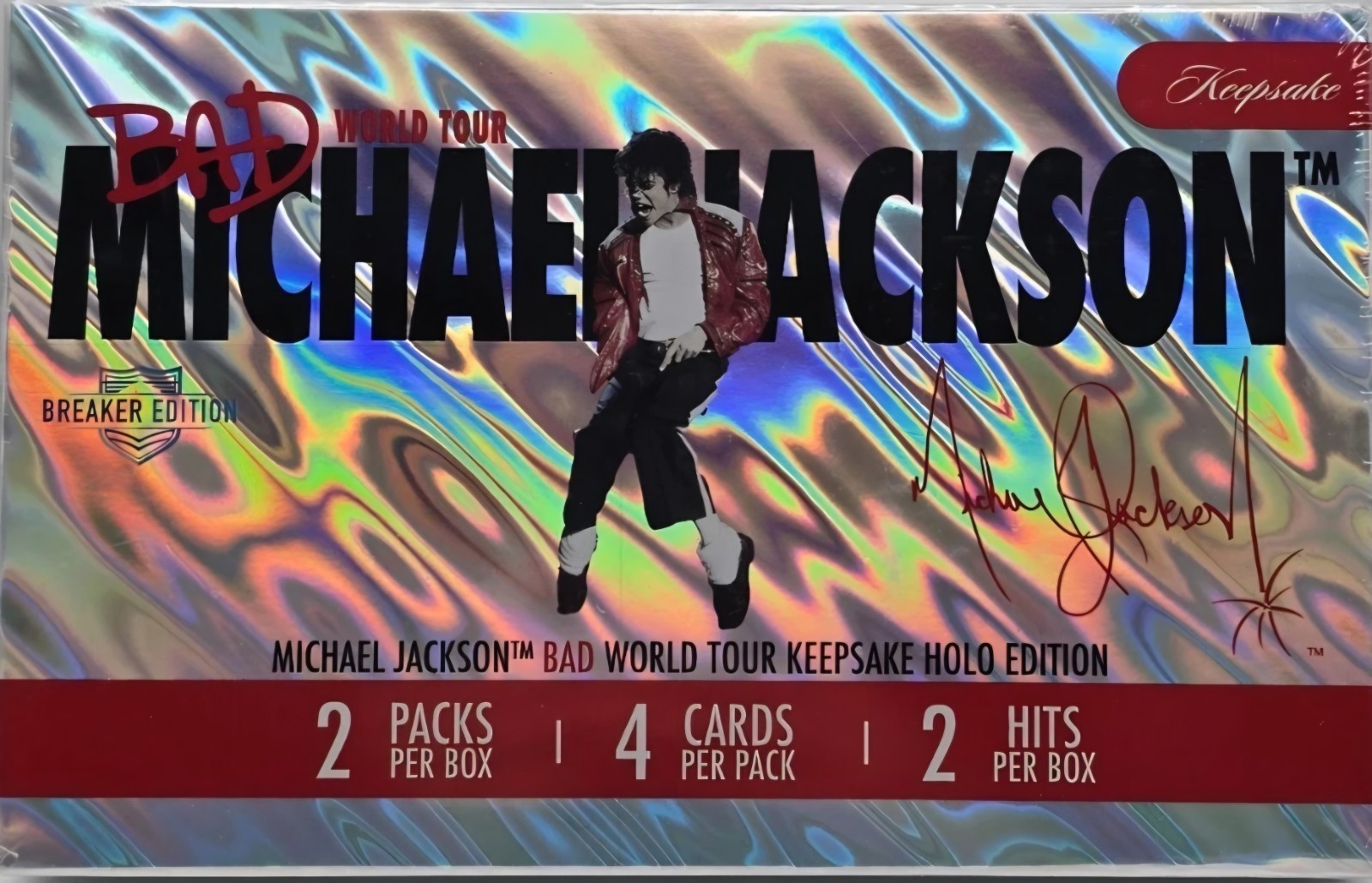 2026 Michael Jackson Keepsake BAD World Tour HOLO Breaker Box Factory Sealed