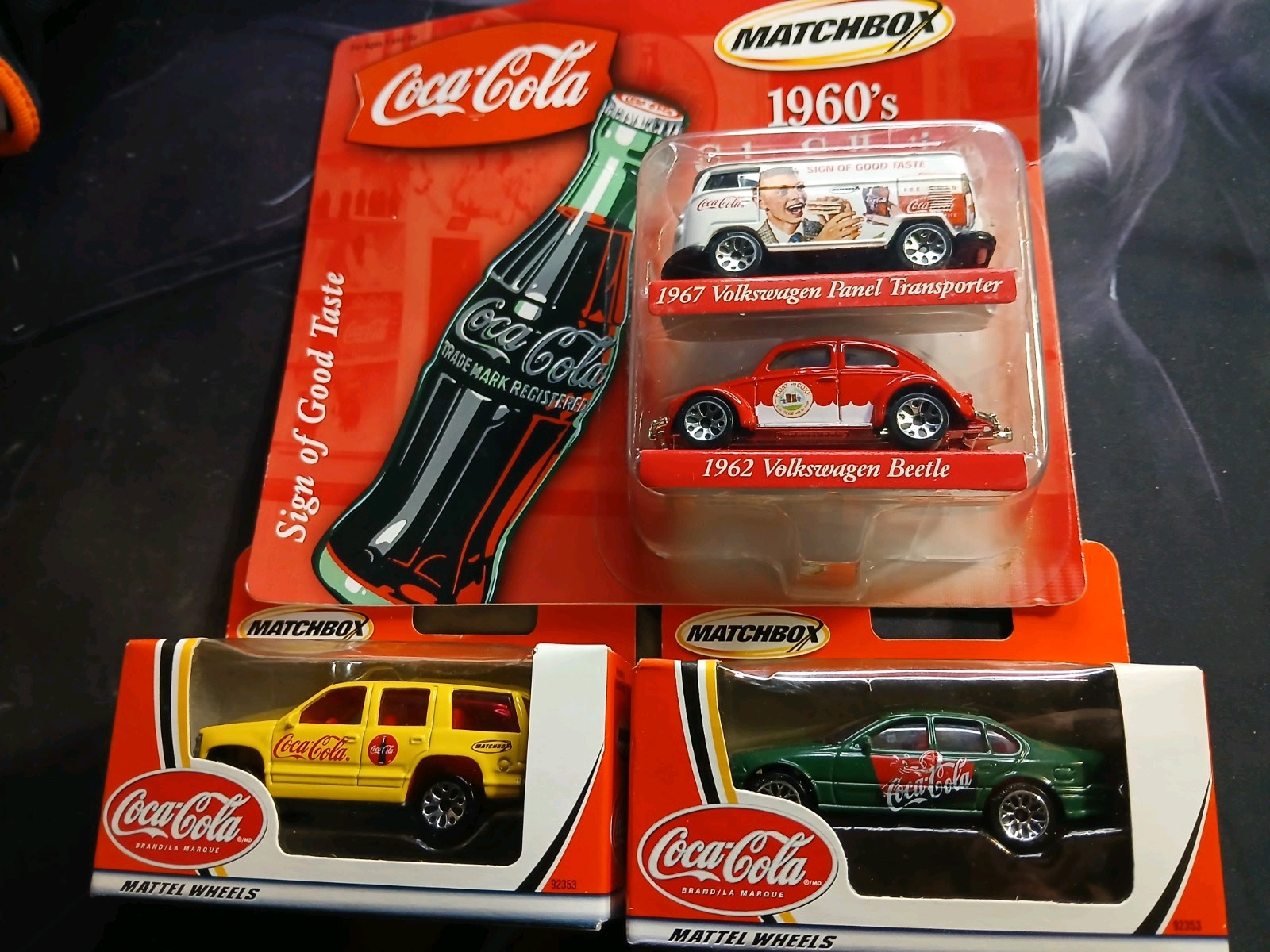 Matchbox Coca-Cola Collection Lot Of 3 Diecast 1/64 Mattel