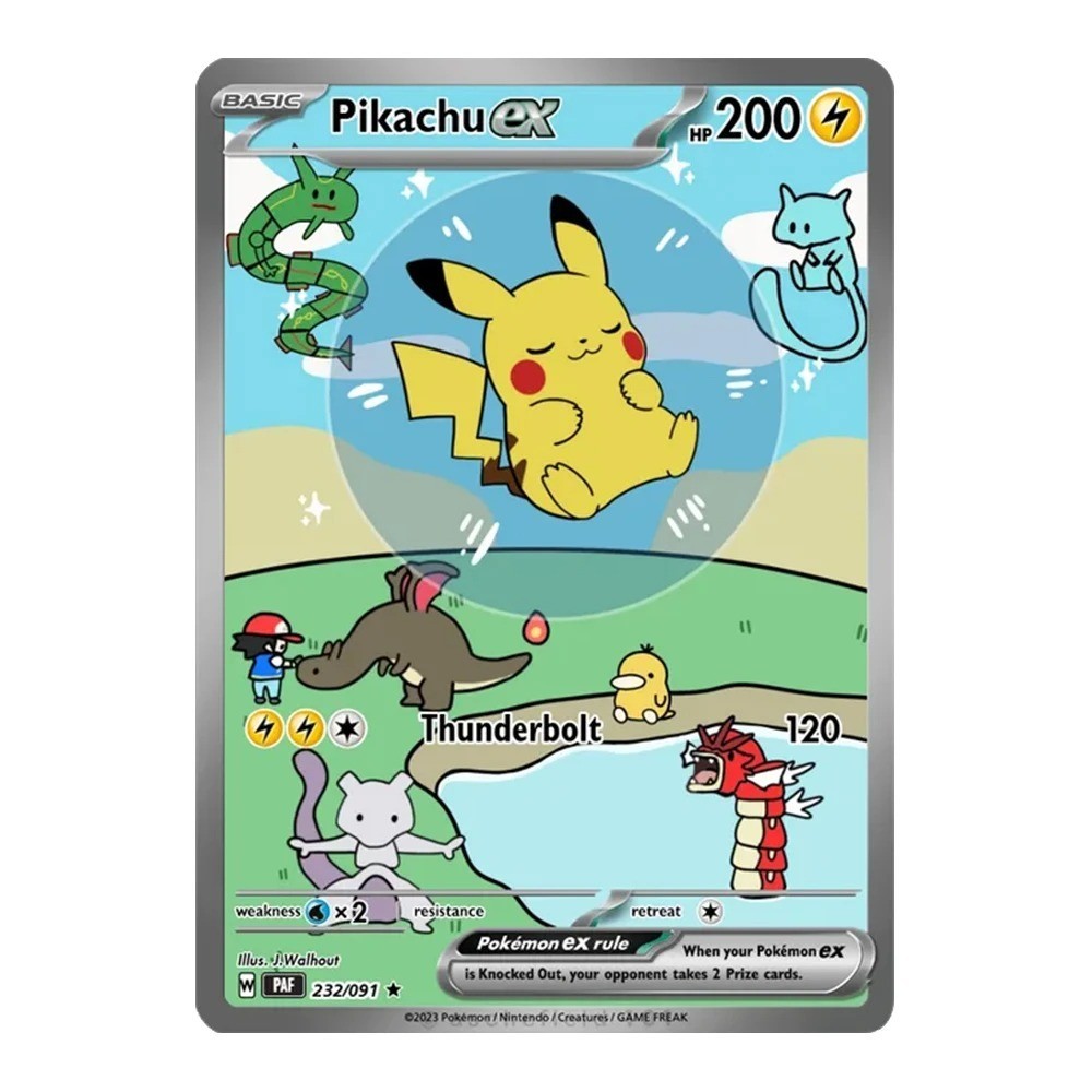 TCG P CUSTOM Homemade Pikachu Bubble Card