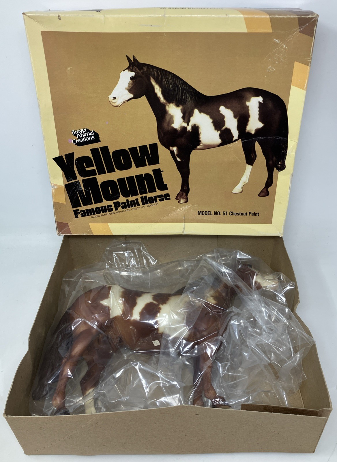 Breyer Yellow Mount Famous Paint Horse No. 51 w/ Original Box Vintage 1979