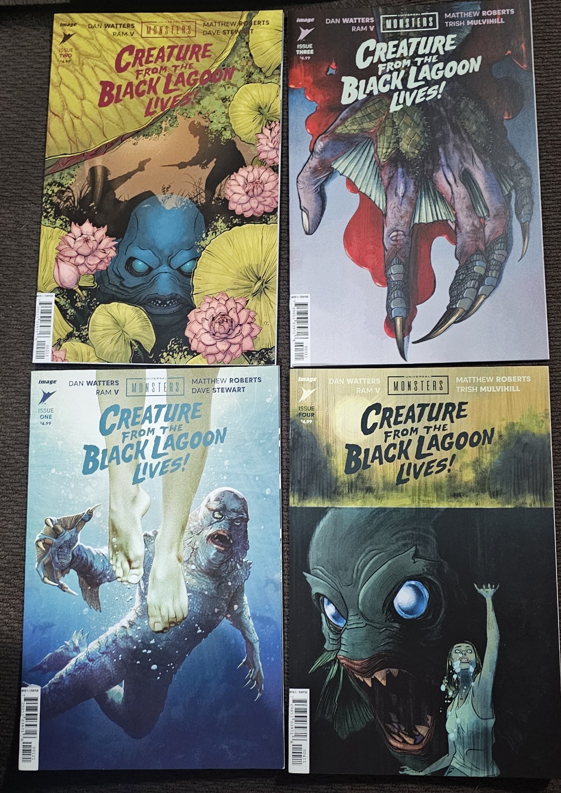 Universal Monsters Creature From The Black Lagoon Lives Comic Lot Of 4 #1 - #4