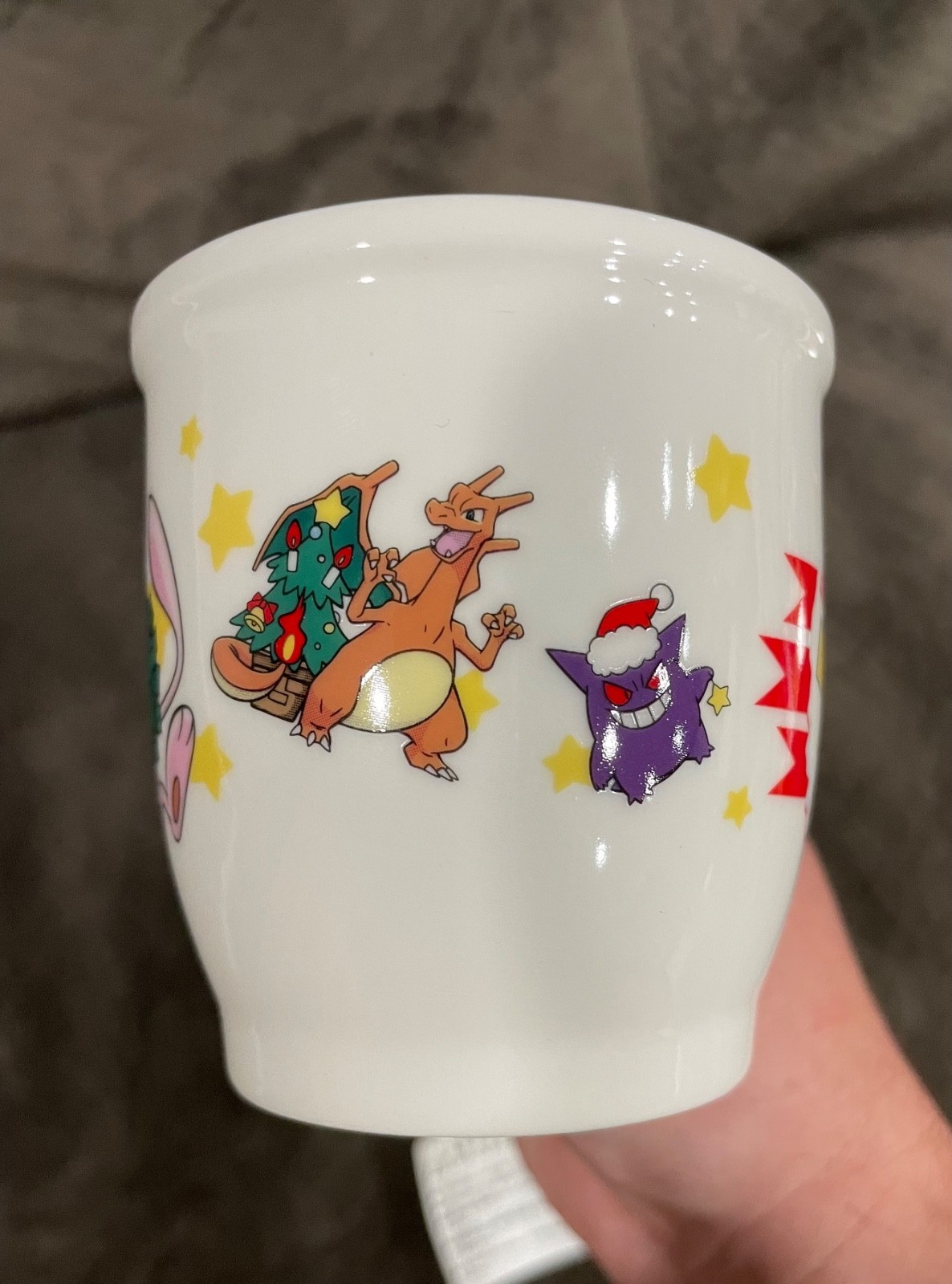 Pokemon Center 2004 Christmas Mug Gengar Mew Charizard Wobbuffet Pikachu