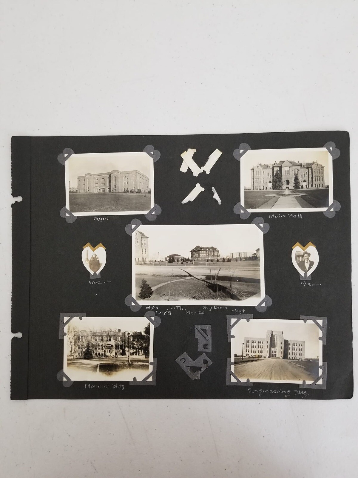 Vintage Collegiate Gothic University Buildings Photo Collection, Early 20th Cent