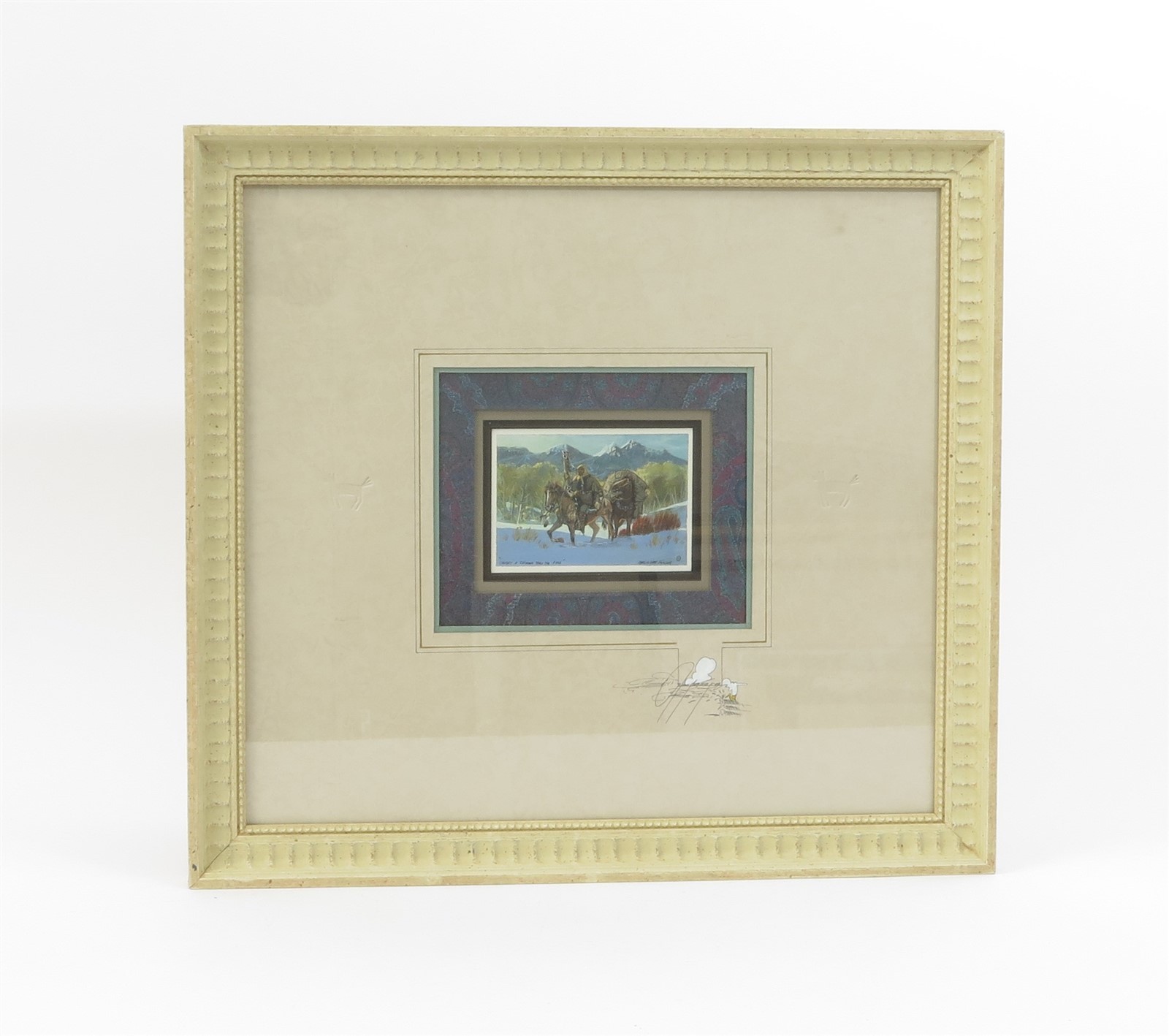 Original Signed, Framed, & Remarked Matte Merlin Little Thunder 2.5