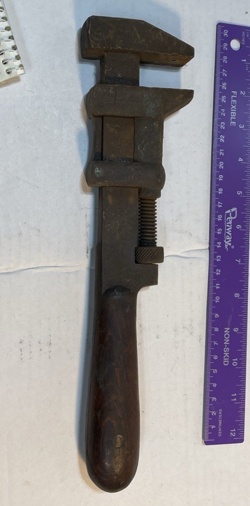 Vintage H.D Smith Perfect Handle Wrench Monkey 12” Tool Pipe Plumber 1901 Pat.