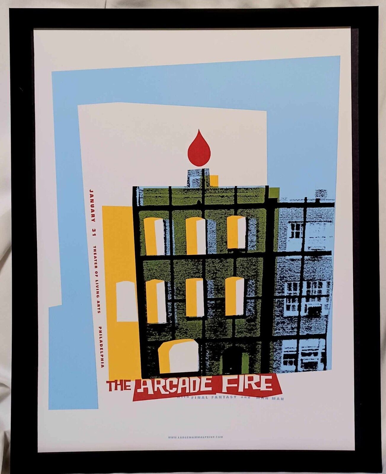 ARCADE FIRE Philadelphia 2005 Tour 11x14 FRAMED Vintage Concert Poster Art Print