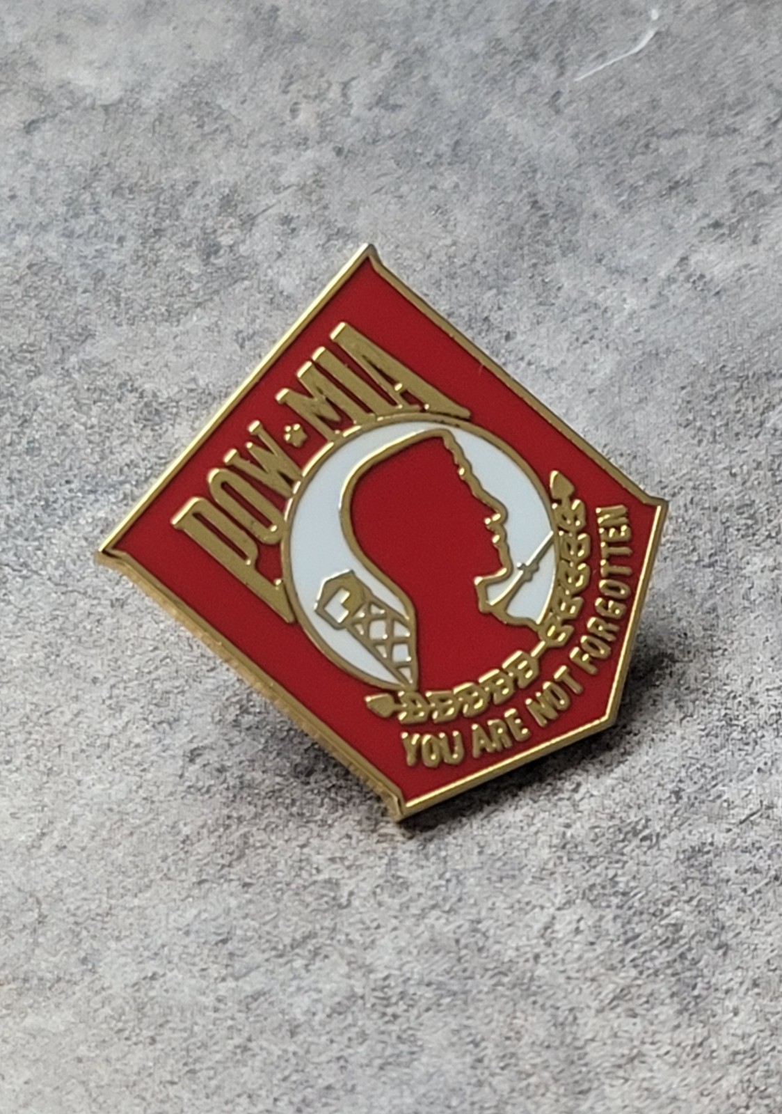 U.S. Military POW/MIA RED Lapel Pin - 1\