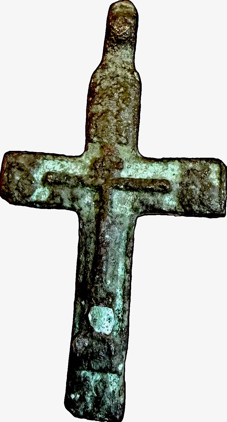 Historic antique Bronze Orthodox Crucifix Pendant 🤩 1560-1650 AD