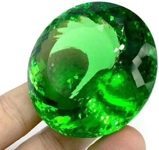 HUGE Size 500 Ct Green Peridot Round Cut Loose Gemstone Certified AAA+