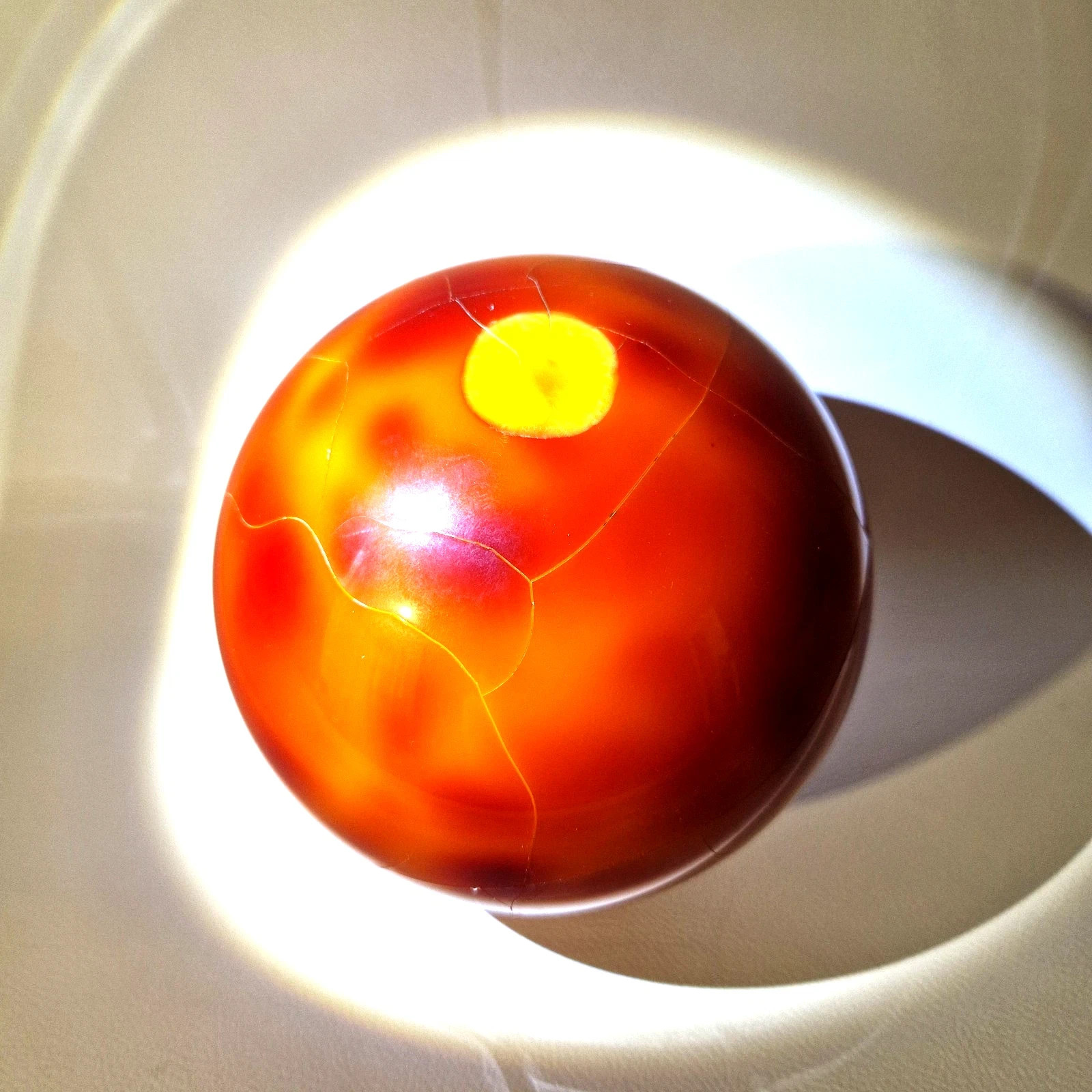Antique Vintage Old Amber Bakelite Catalin Dice Art Deco Beads Block Yellow