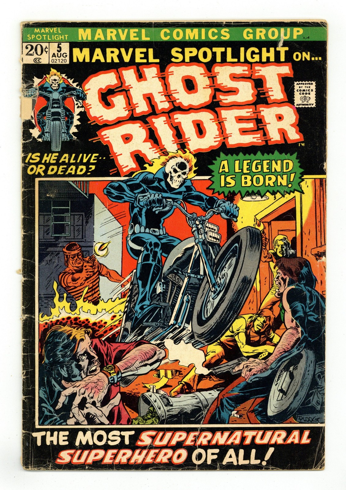 Marvel Spotlight #5 GD- 1.8 1972 1st app. and origin Ghost Rider