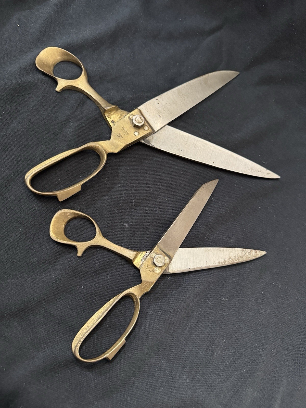 2 Pairs M. Yosuf Scissors 12.5 Inches And 9.5 Inches