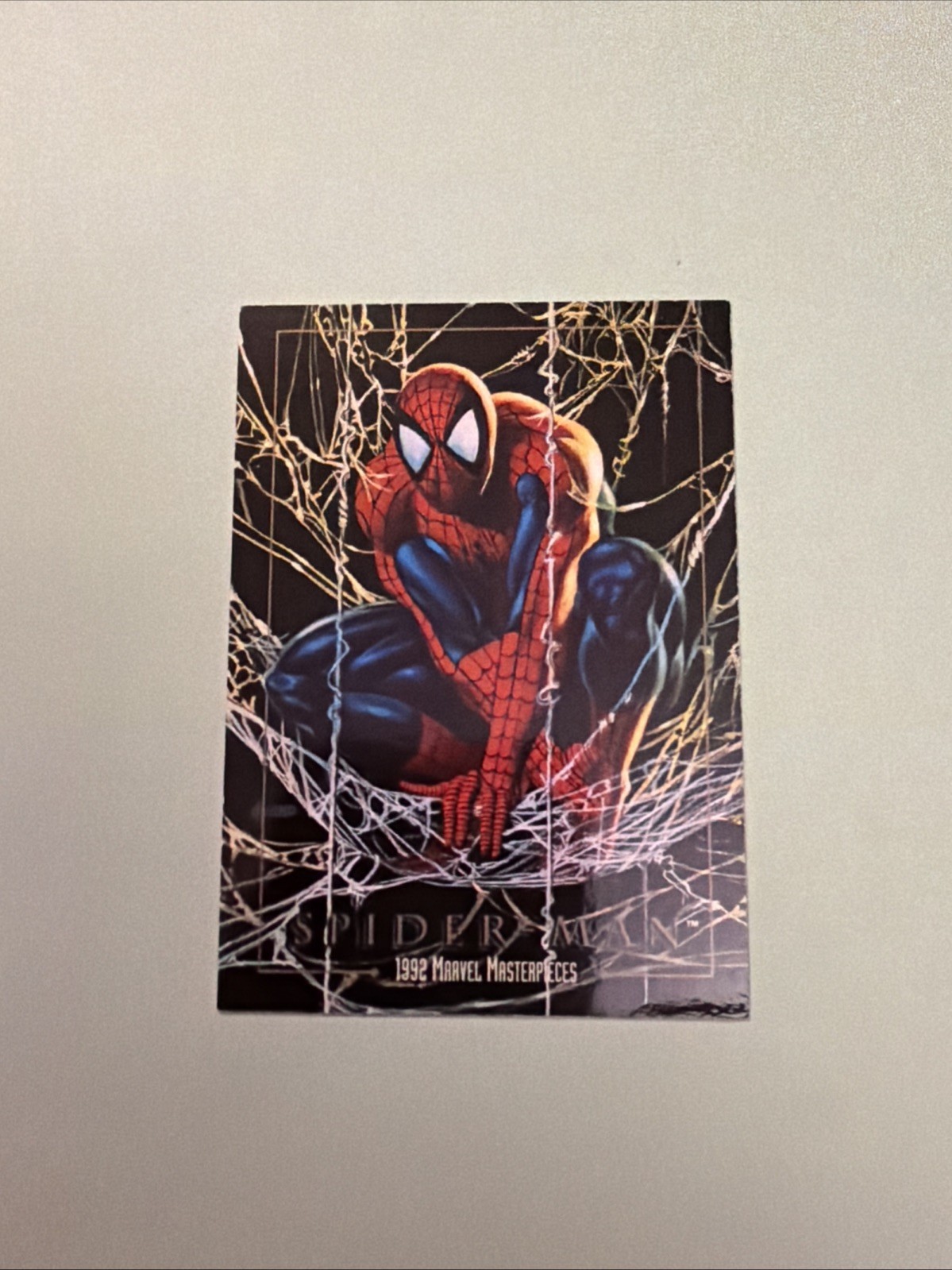 1992 Marvel Masterpieces Spider-Man rare PROMO Card, NOT Prototype