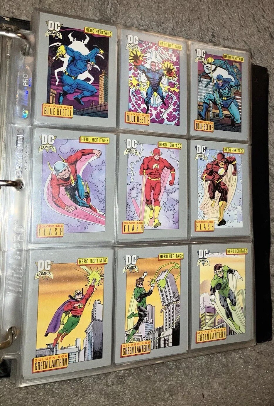 HUGE DC Universe Super Heroes Comics 1991 1992 Impel Trading Cards Set Lot