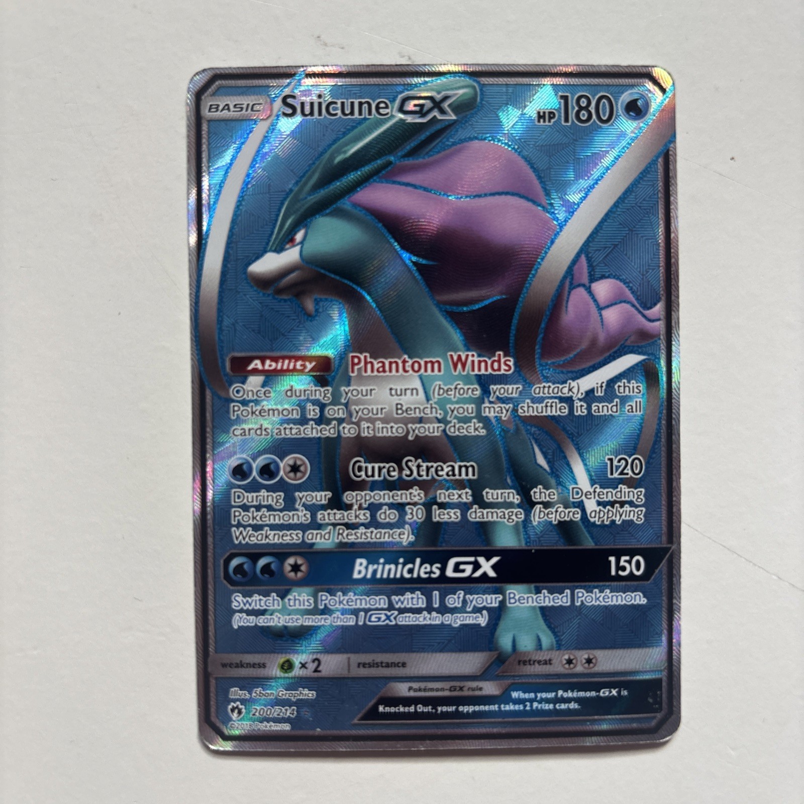 Suicune GX (Full Art) 200/214 - SM - Lost Thunder - (NM)