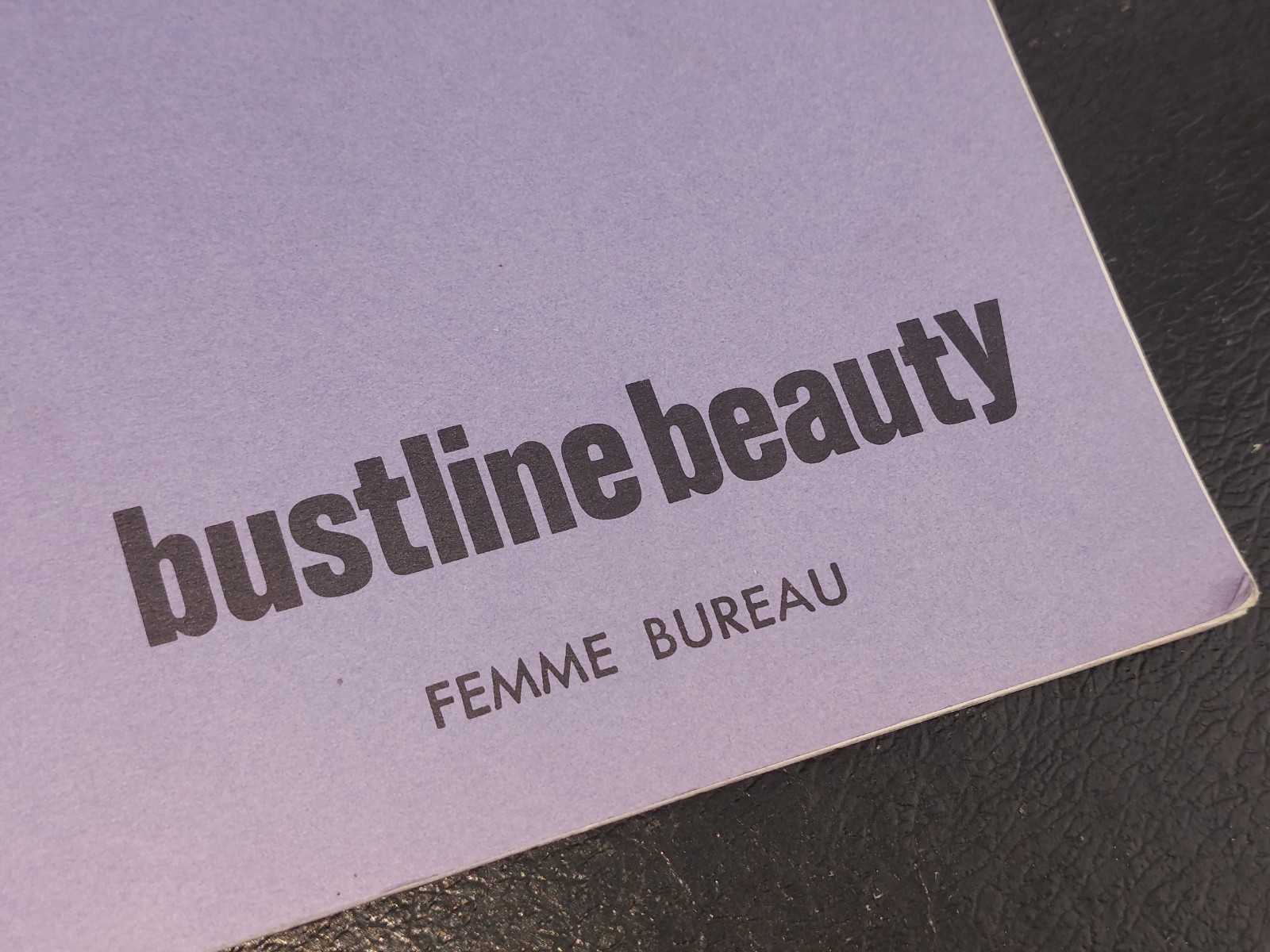 Vintage 1970s Bustline Beauty Book Femme Bureau Unique Exercise Ephemera History