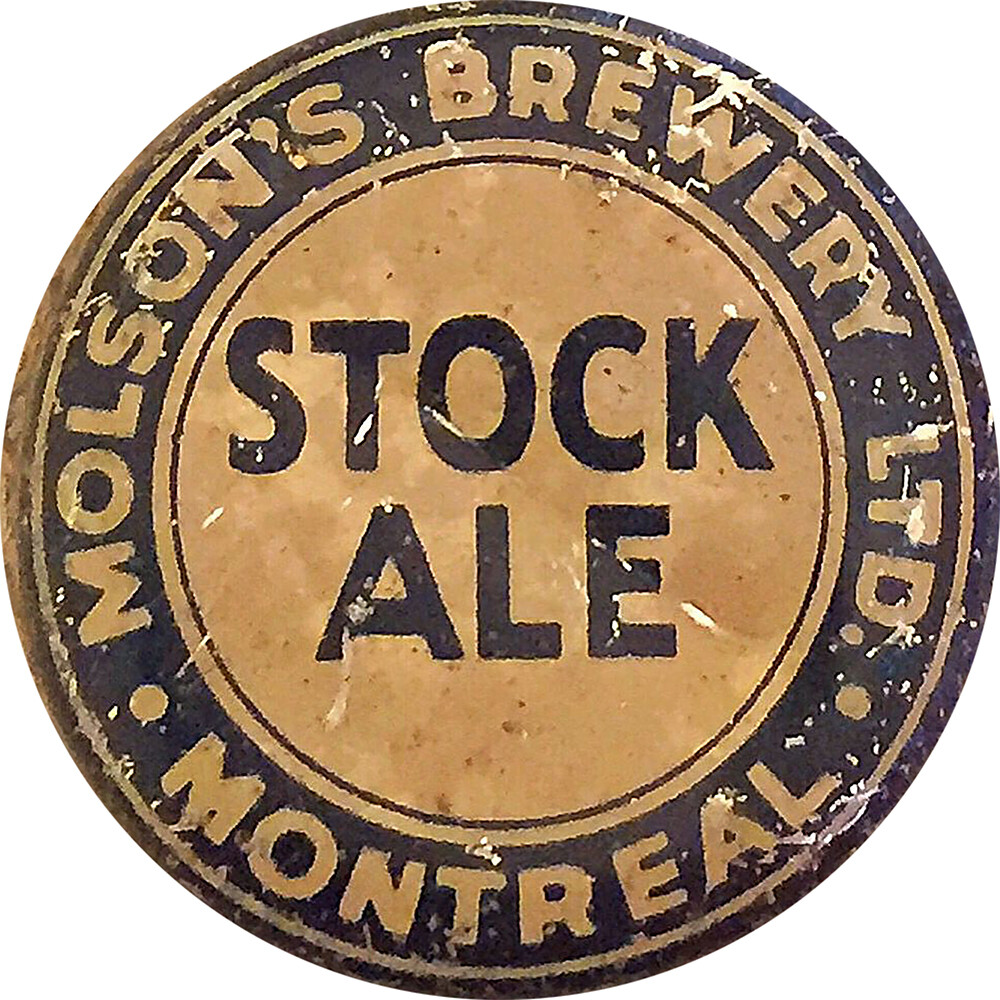 Vintage Molson\'s Brewery Stock Ale Beer Ad Reproduction Metal Sign 