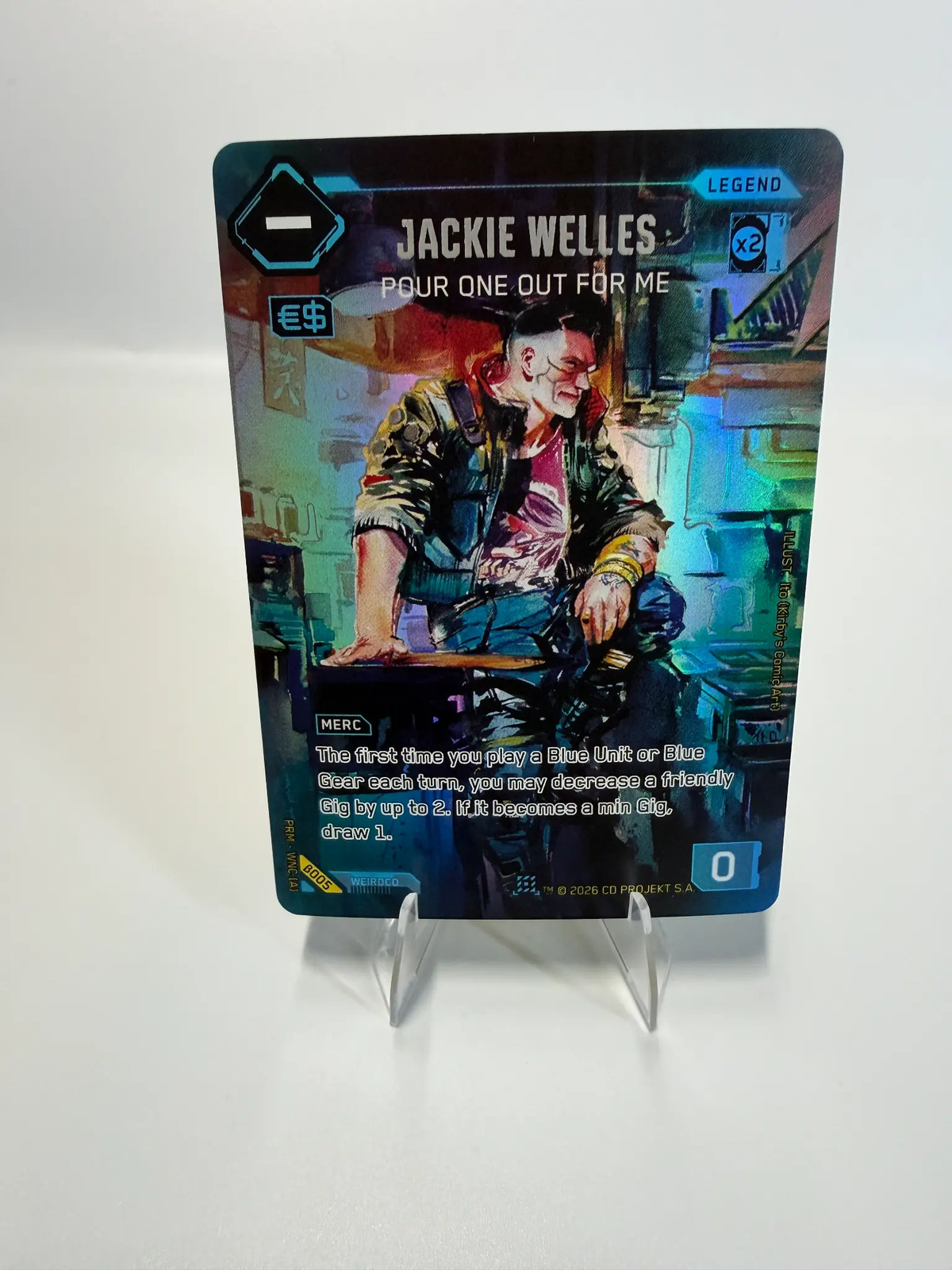 Cyberpunk TCG Beta Jackie Welles B005 Nova Rare Foil