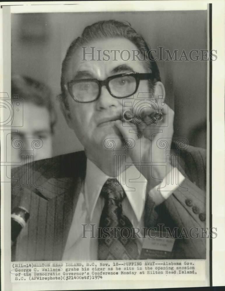 1974 Press Photo Governor George C. Wallace at Democratic Governor's Conference
