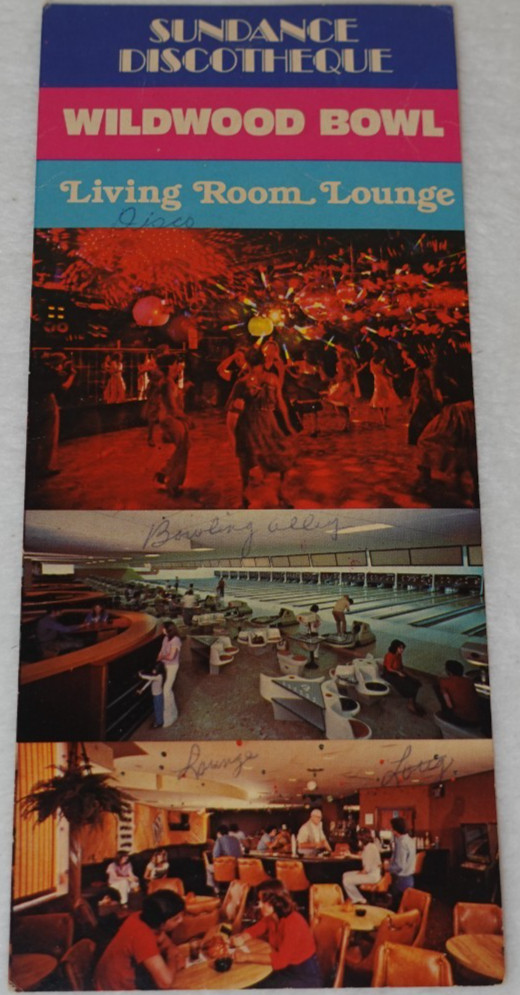 Sundance Discotheque Wildwood Bowl Living Room Lounge 1979 New Jersey Postcard