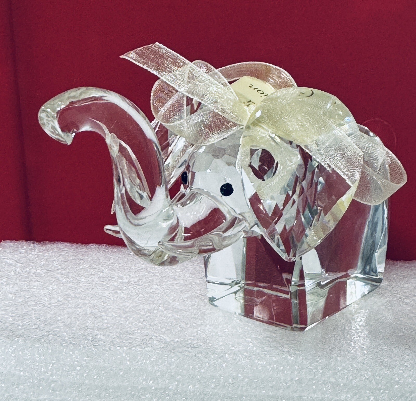 ELEPHANT BABY Vidali Collection Crystal Glass Figurine New 6”