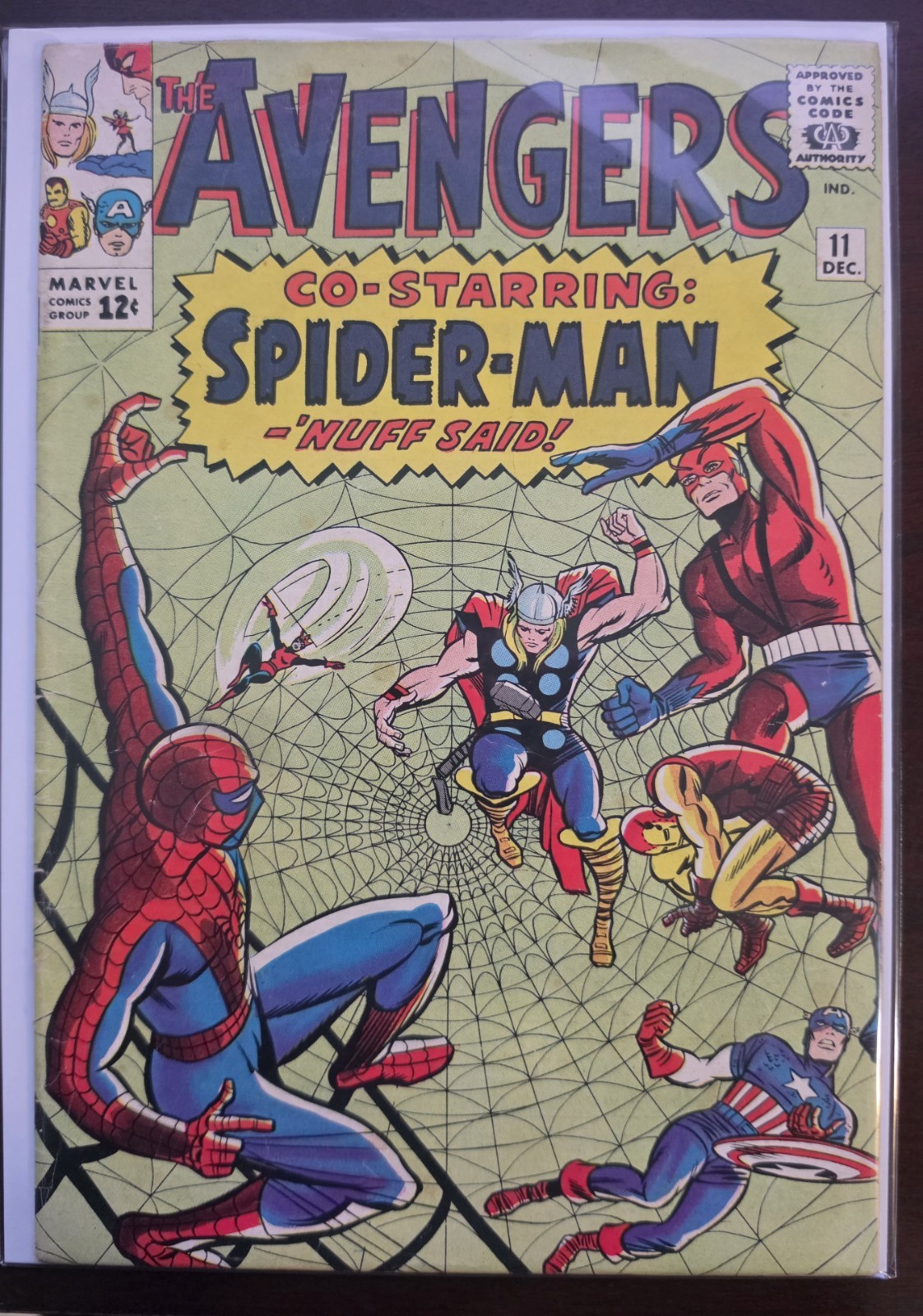 The Avengers #11 VG/FN 1st meeting of Spiderman & Avengers (Marvel Comics 1964)