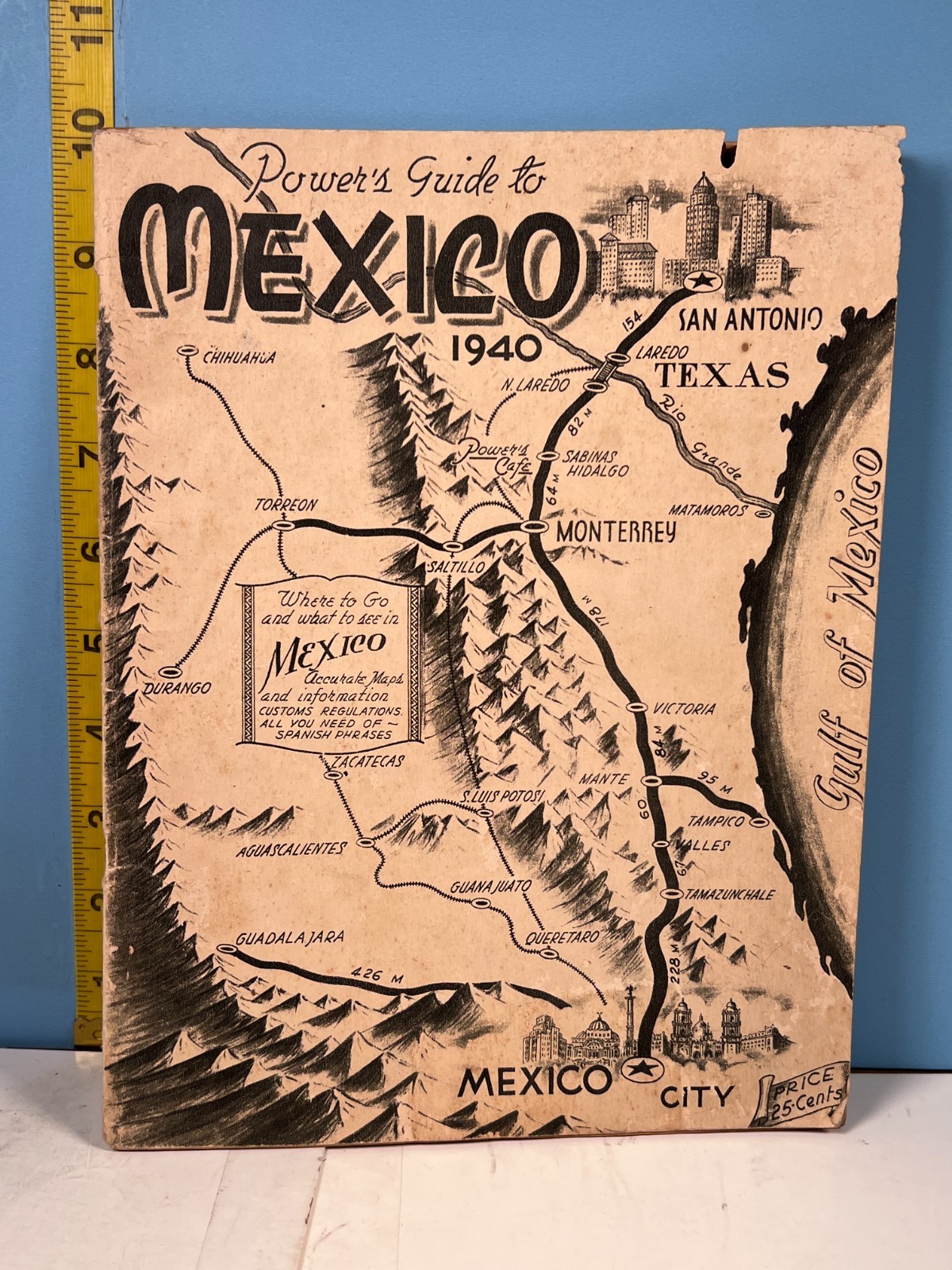 1940 Powers Guide to Mexico, published by Pan Am Tourist Bureau.