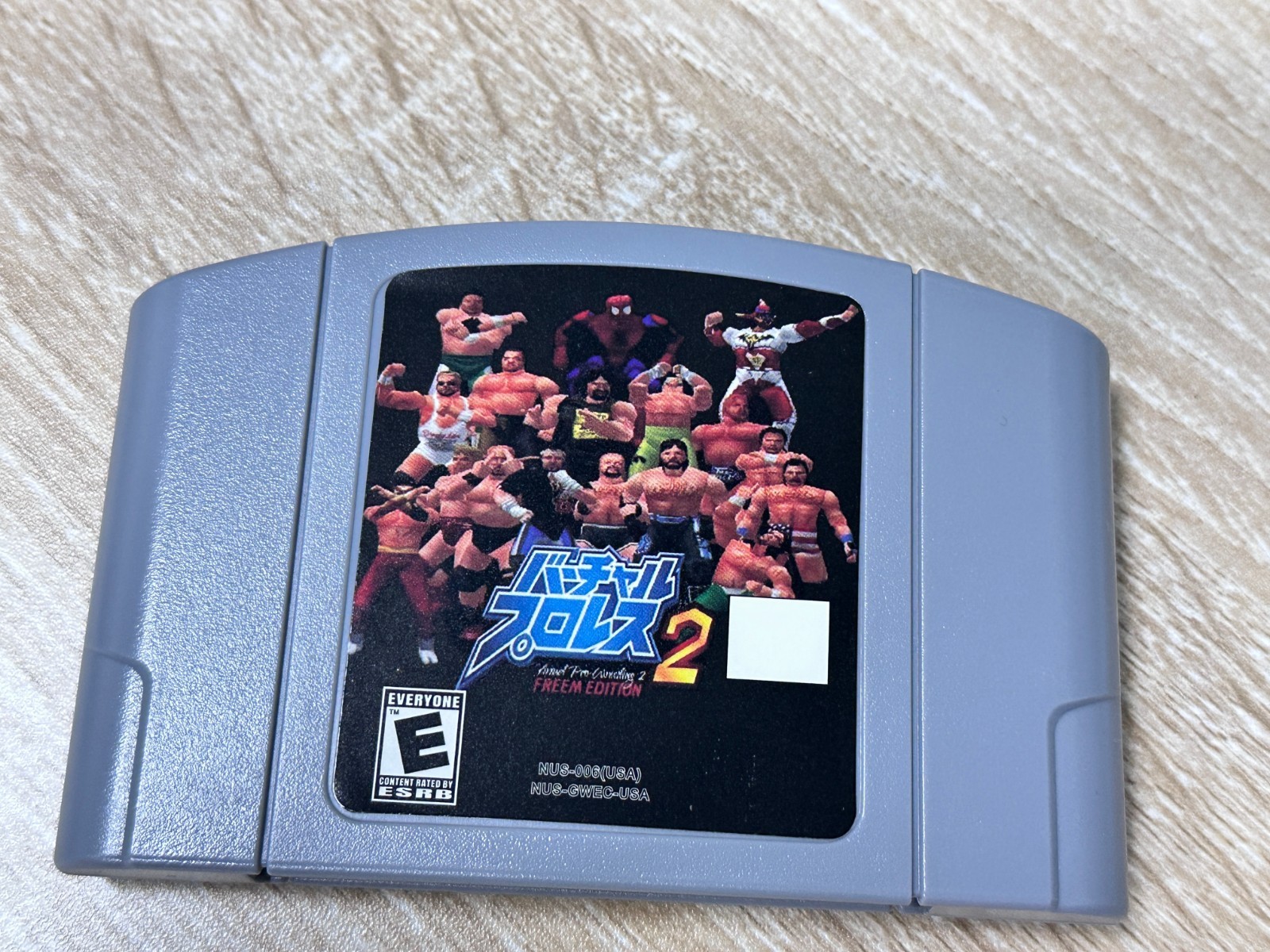 Virtual Pro Wrestling 2 FREEM Edition for Nintendo 64 N64 Game Cartridge