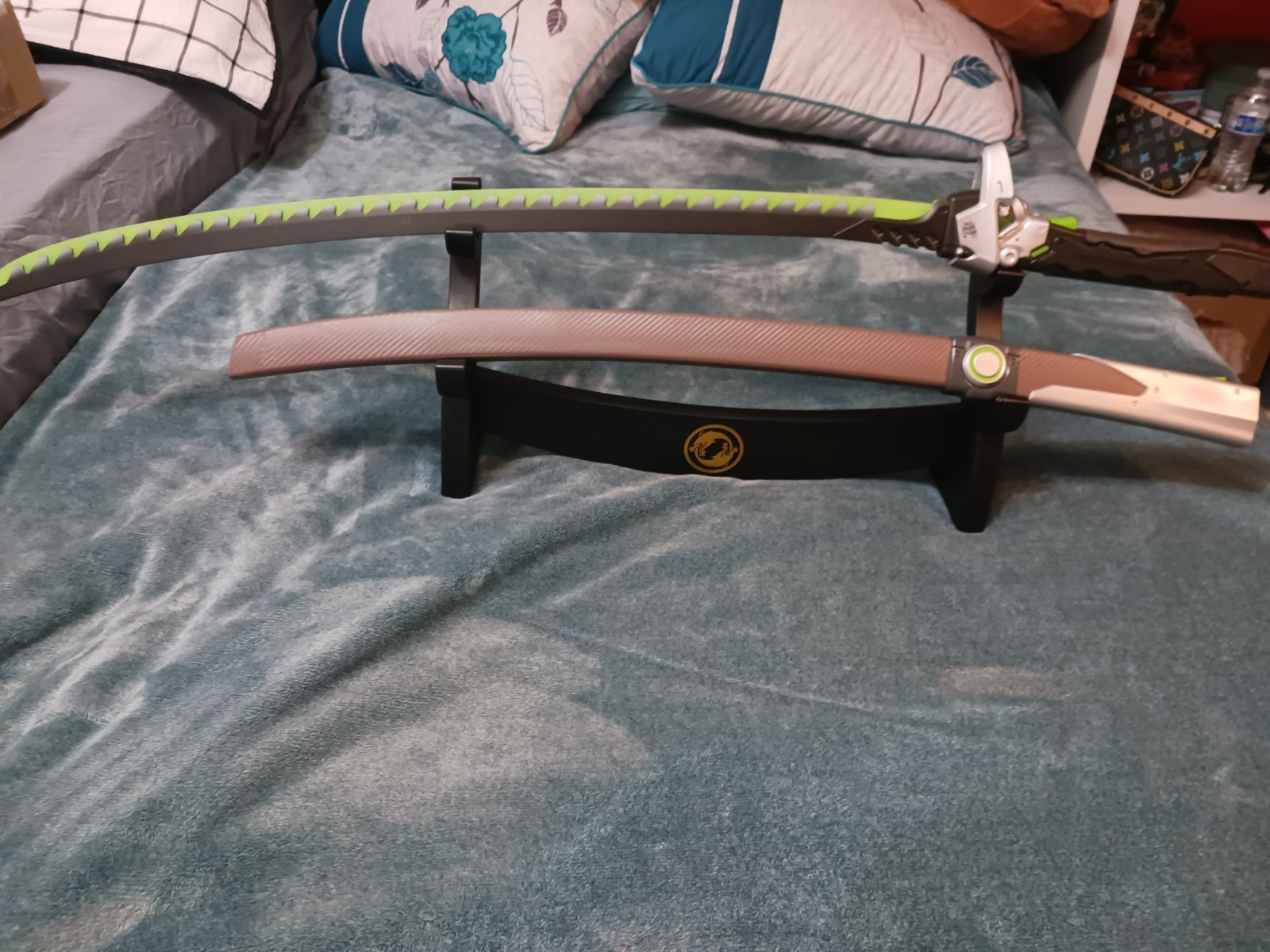 Blizzard Overwatch Genji Ultimate Genji Sword Replica Dragonblade Prop IT2186