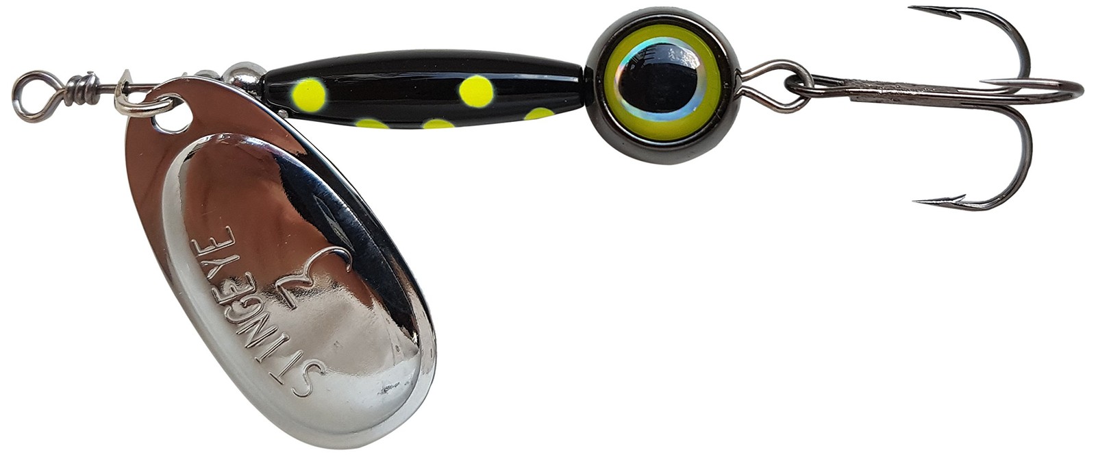 Thundermist Lure Company Eye#3-G-by-BLK Stingeye Spinner Fishing Lure, Black