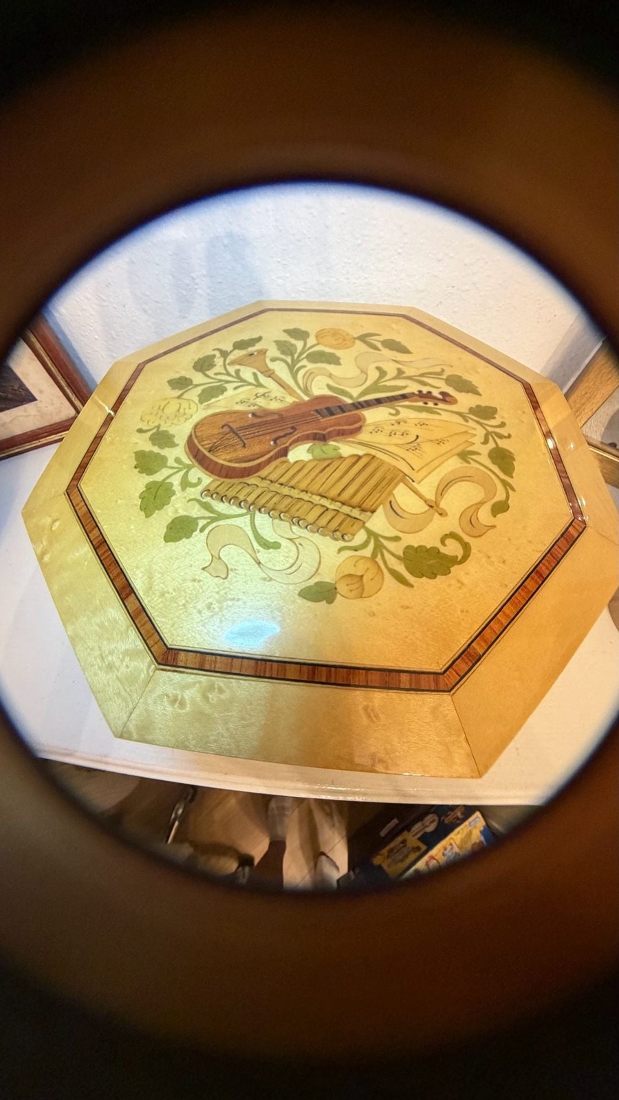 Vintage Italian Wooden Music Box Reuge(Swiss Musical Movement)