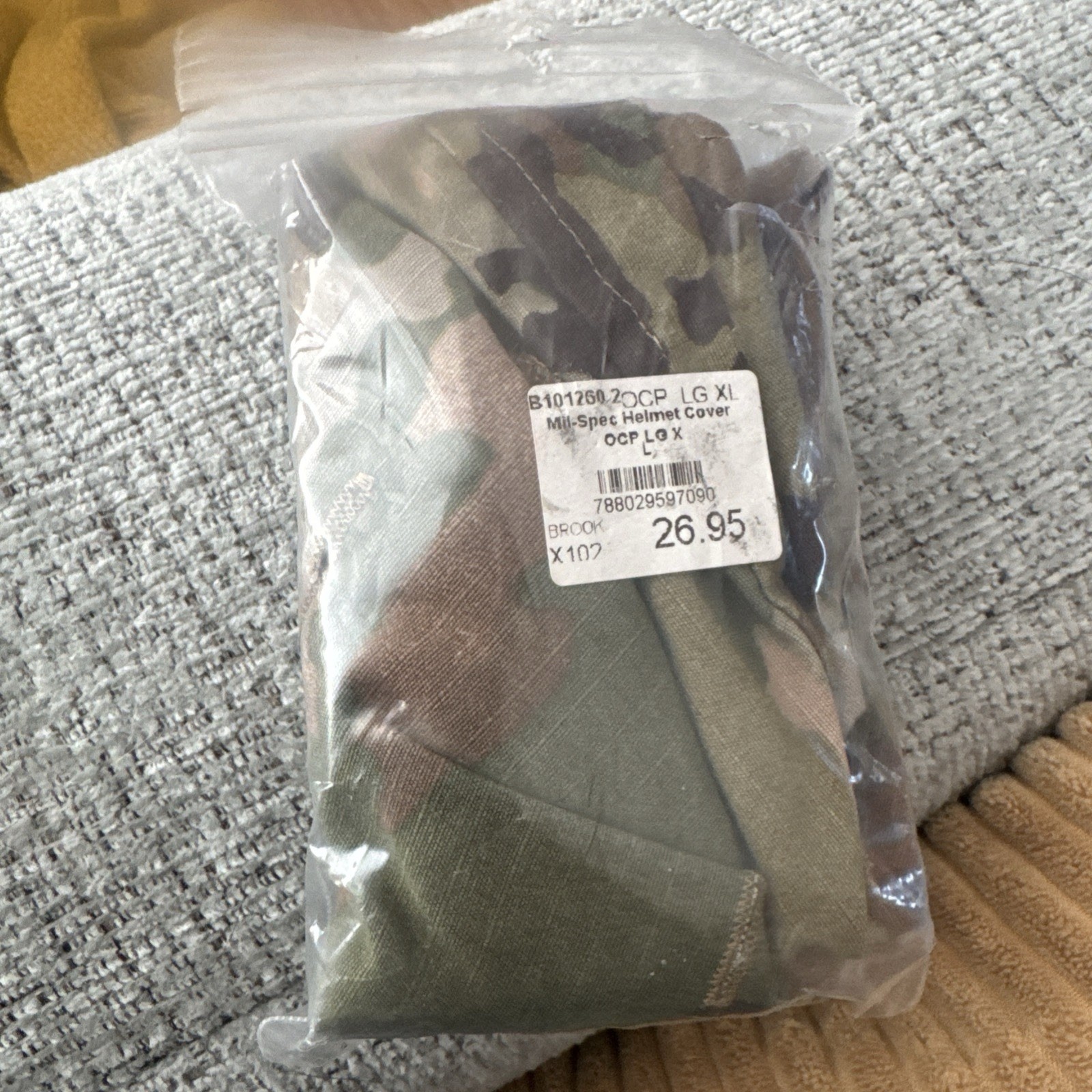 New Large/XLarge US ARMY OCP MULTICAM ACH MICH ECH HELMET COVER w/o IR Tabs L/XL