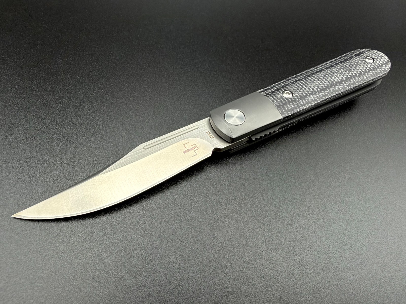 Boker Modern Barlow 01BO932 – Nitro-V – Titanium & Black Micarta – Mint