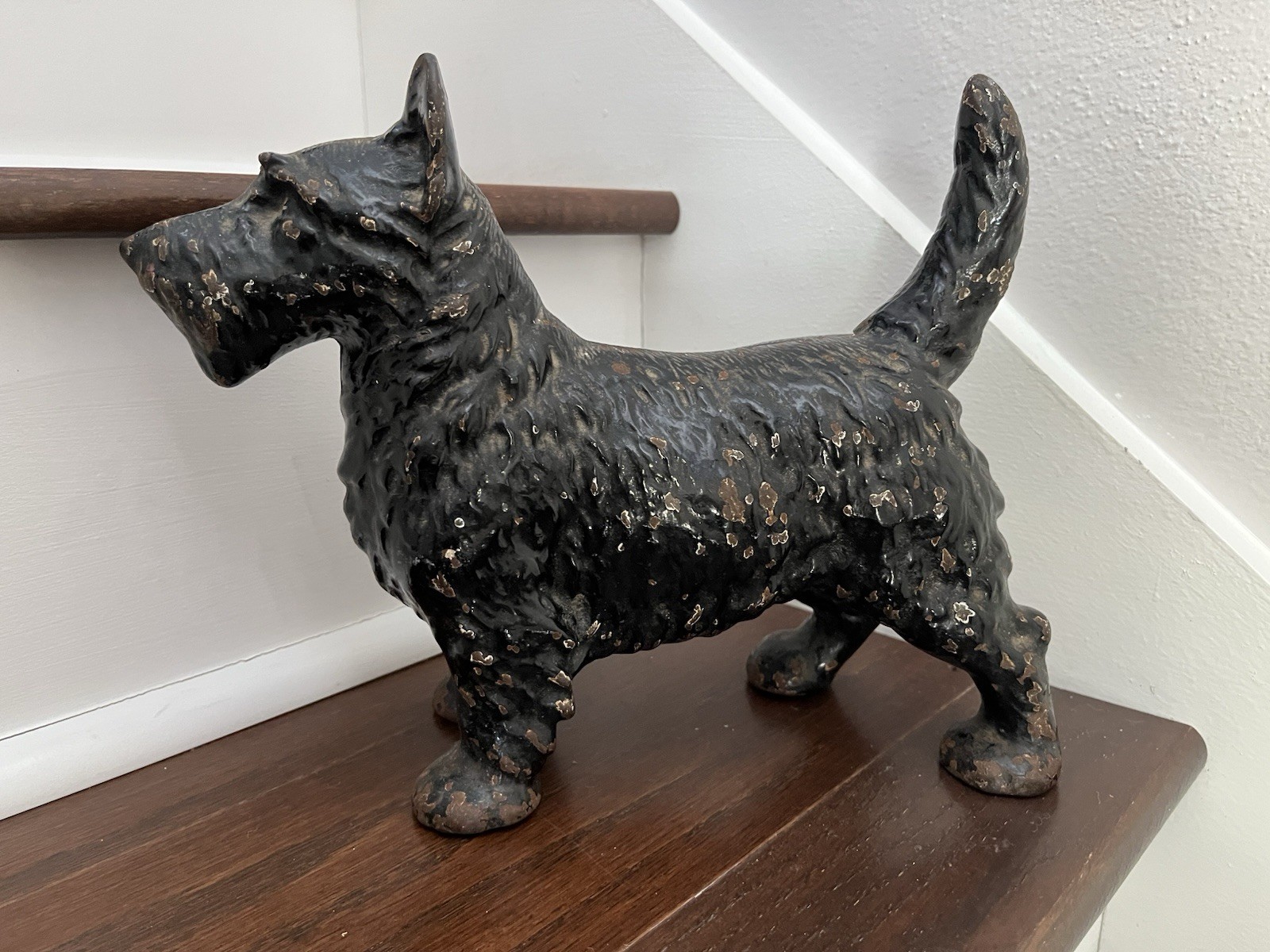 ANTIQUE VINTAGE c.1920's HUBLEY SCOTTISH TERRIER SCOTTIE DOG DOORSTOP