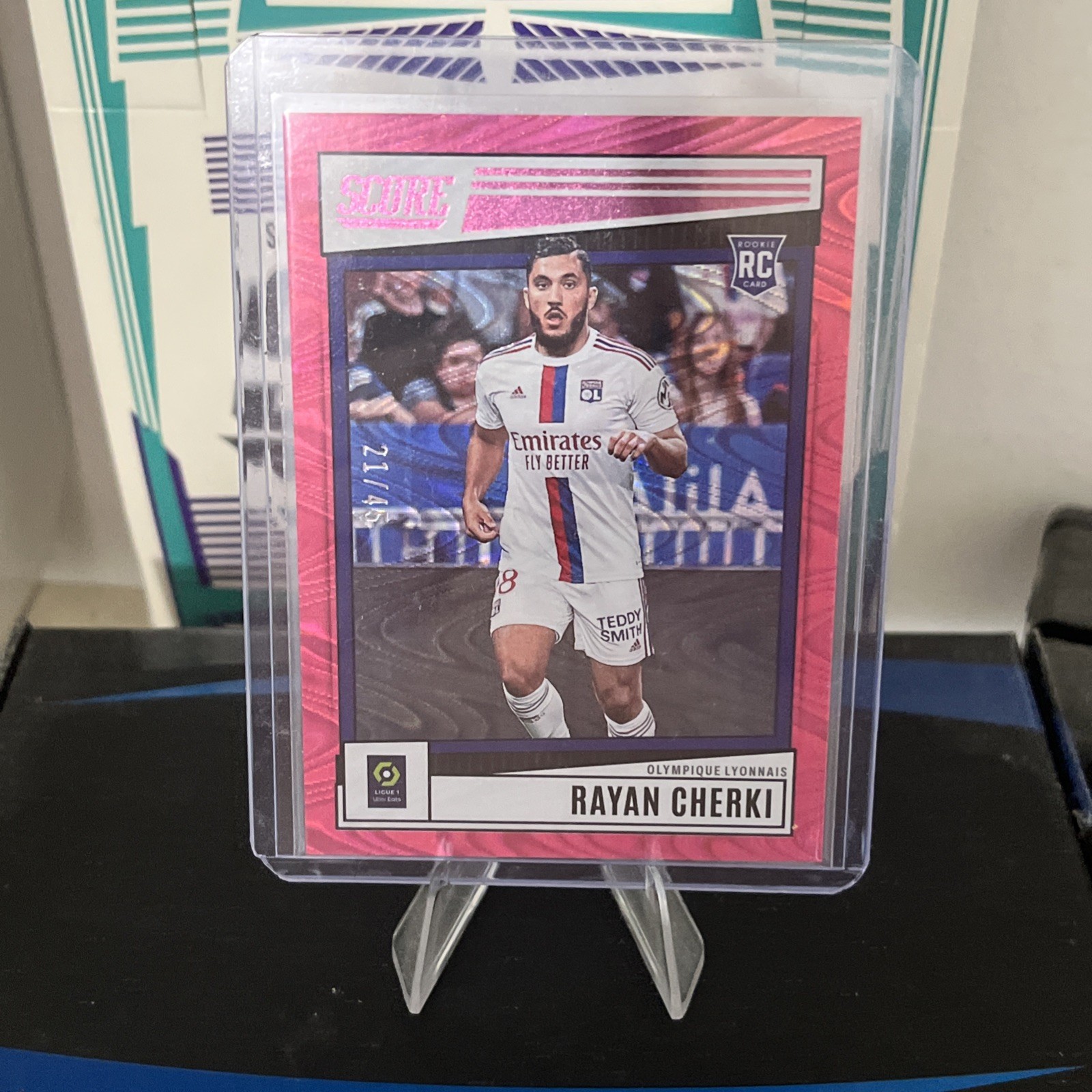 2022-23 Panini Score Ligue 1 - Rayan Cherki Rookie RC Parallel #89 21/45
