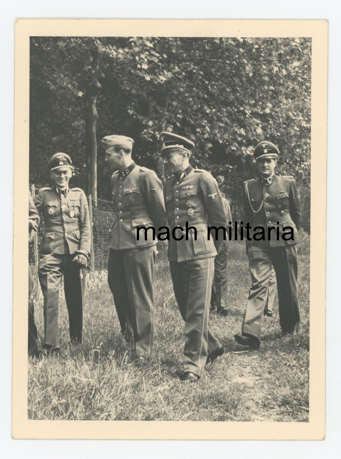Rare German WWII Photo Elite Generals Decorated Officers Photo Snapshot Original