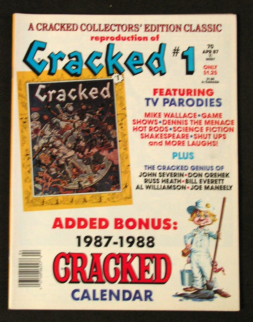 Vintage April \'87 Cracked Comic Magazine Reproduction of #1 Collectors\' Edition