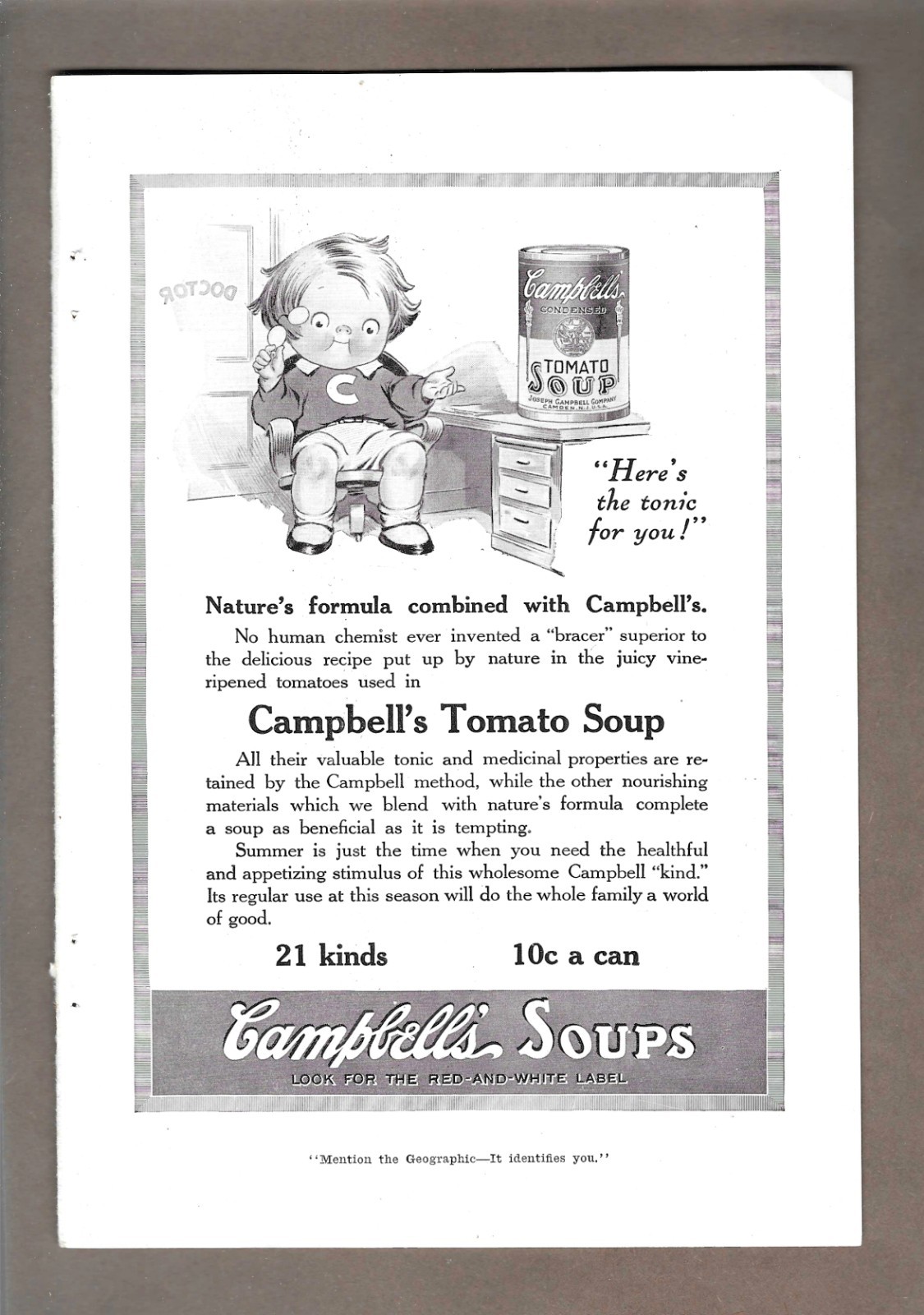 1916 Campbell\'s Tomato Soup \