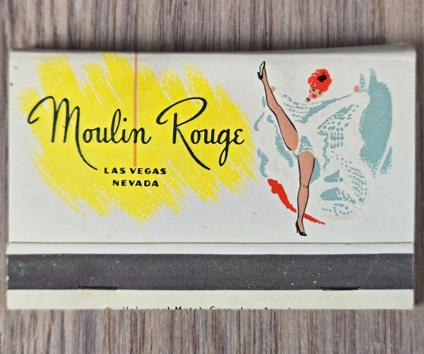 Vintage Moulin Rouge Las Vegas Nevada Casino unused Matchbook - Nice