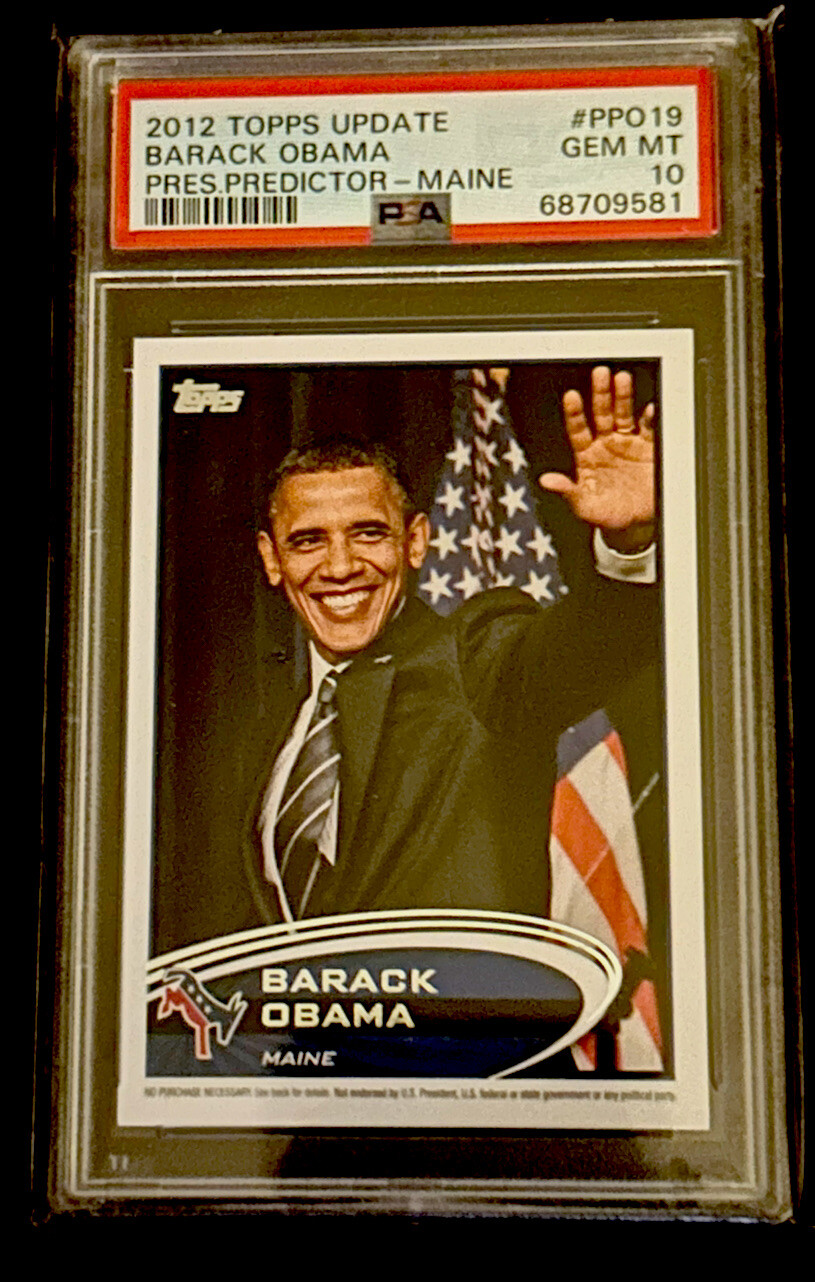 1/1  2012 Topps Update Presidential Predictor Barack Obama GEM MT 10 PSA