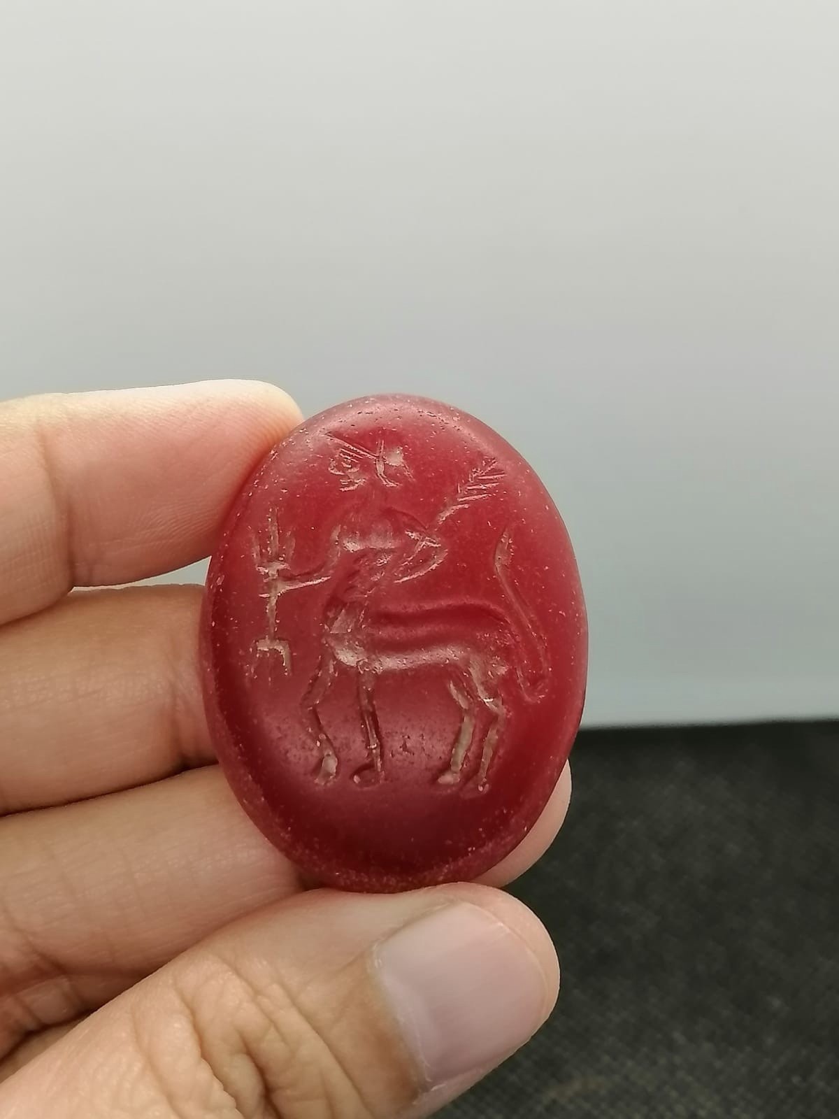 Agate Stone Old Roman Intaglio Seal Stone Stamp Cabochon